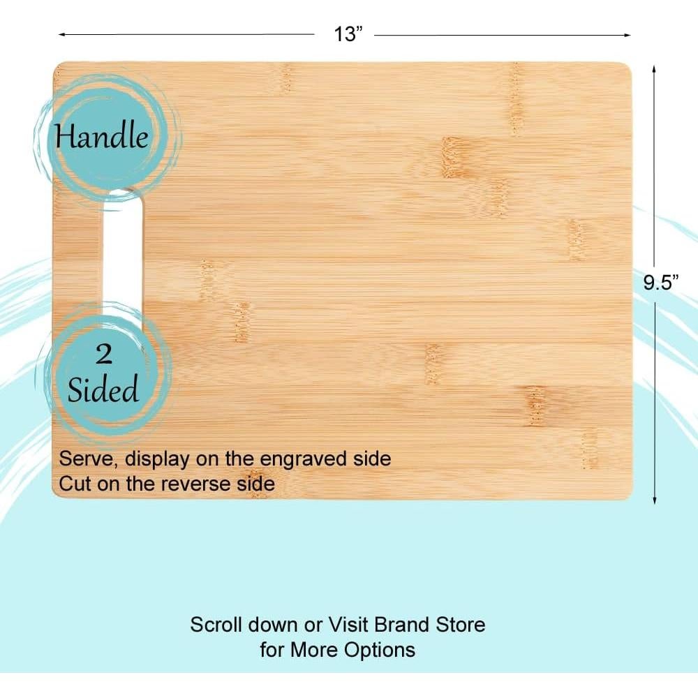 Tabla de Cortar de Bambú Moso La Anfitriona 33x24 cm Grabada