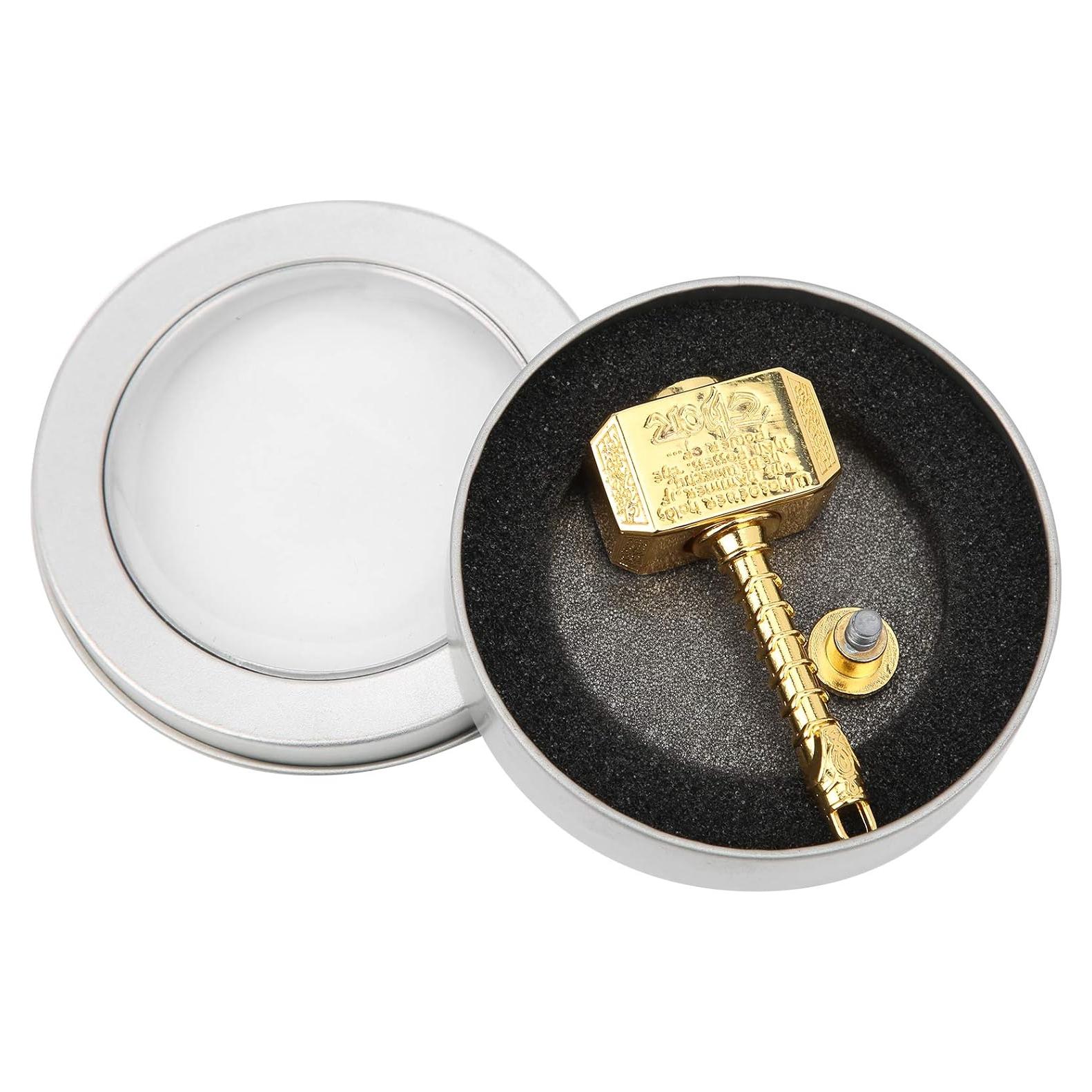 Juguete Antiestrés Punta de Dedo NUMNBE Martillo Oro 7x3.5cm