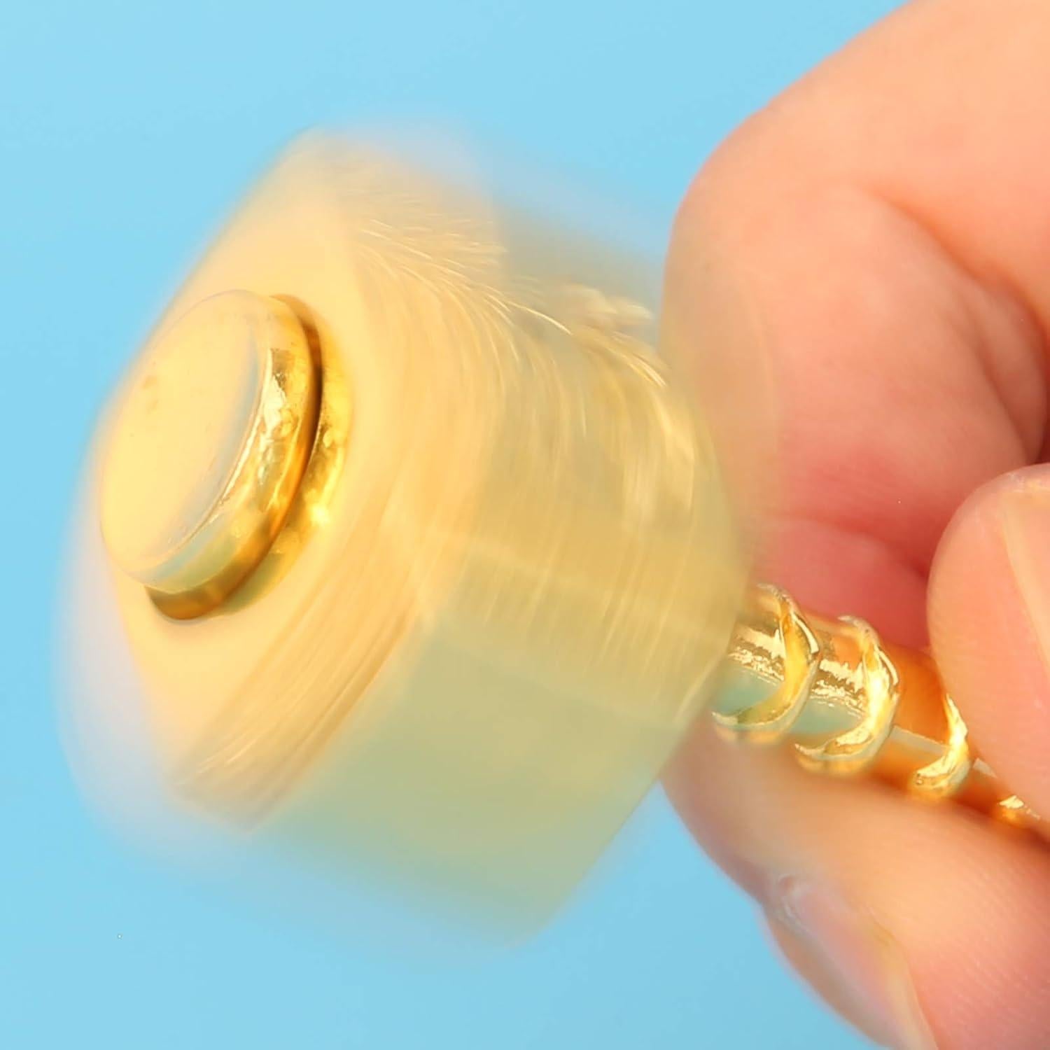 Juguete Antiestrés Punta de Dedo NUMNBE Martillo Oro 7x3.5cm