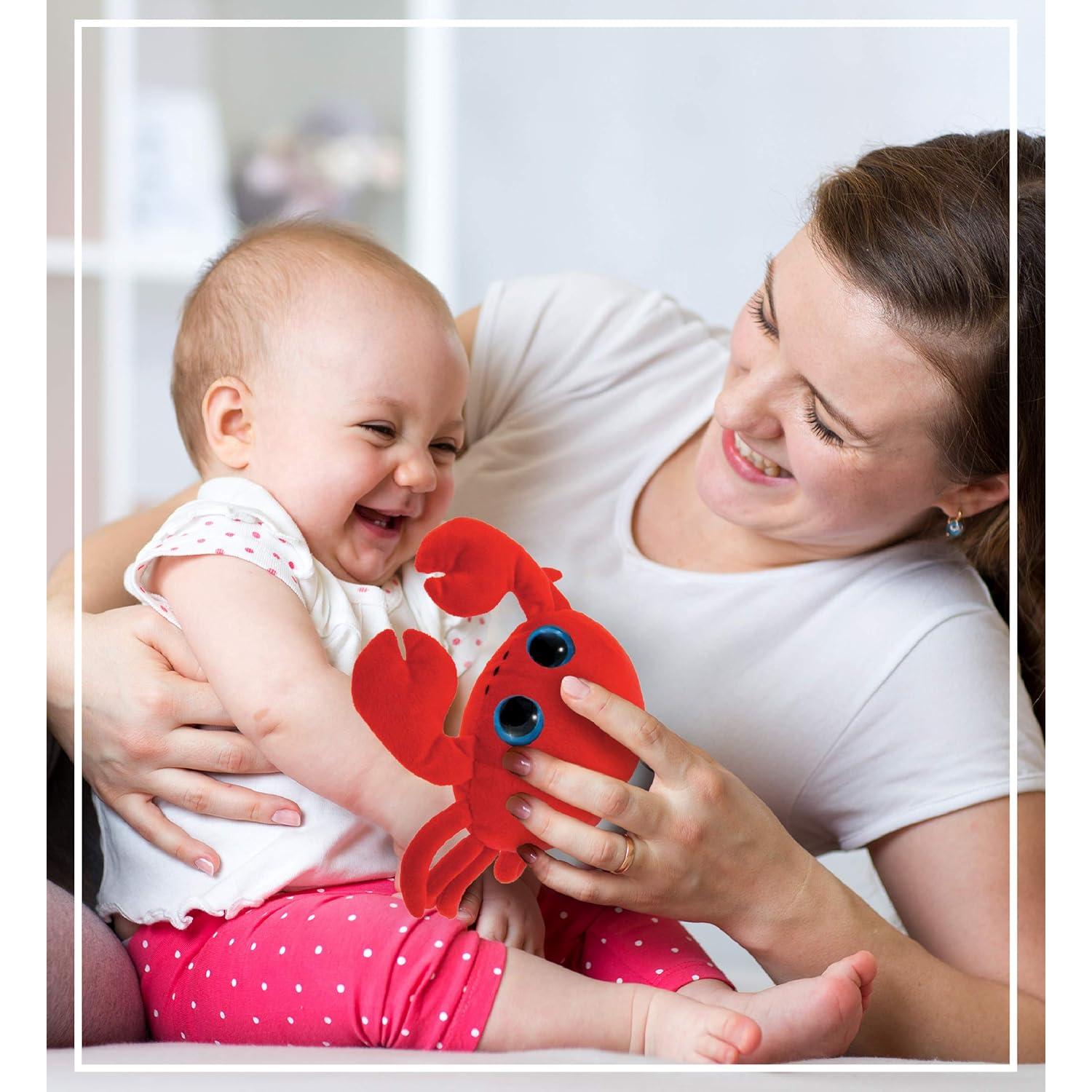 Cangrejo de Peluche Rojo Ojos Grandes Puzzled 15 cm Suave