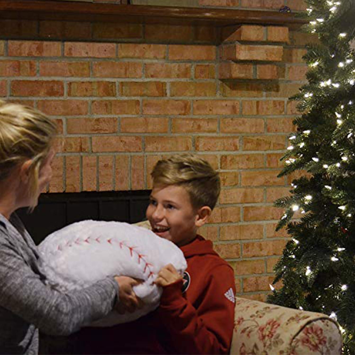 Almohada de béisbol de peluche CatchStar 45x45 cm para niños