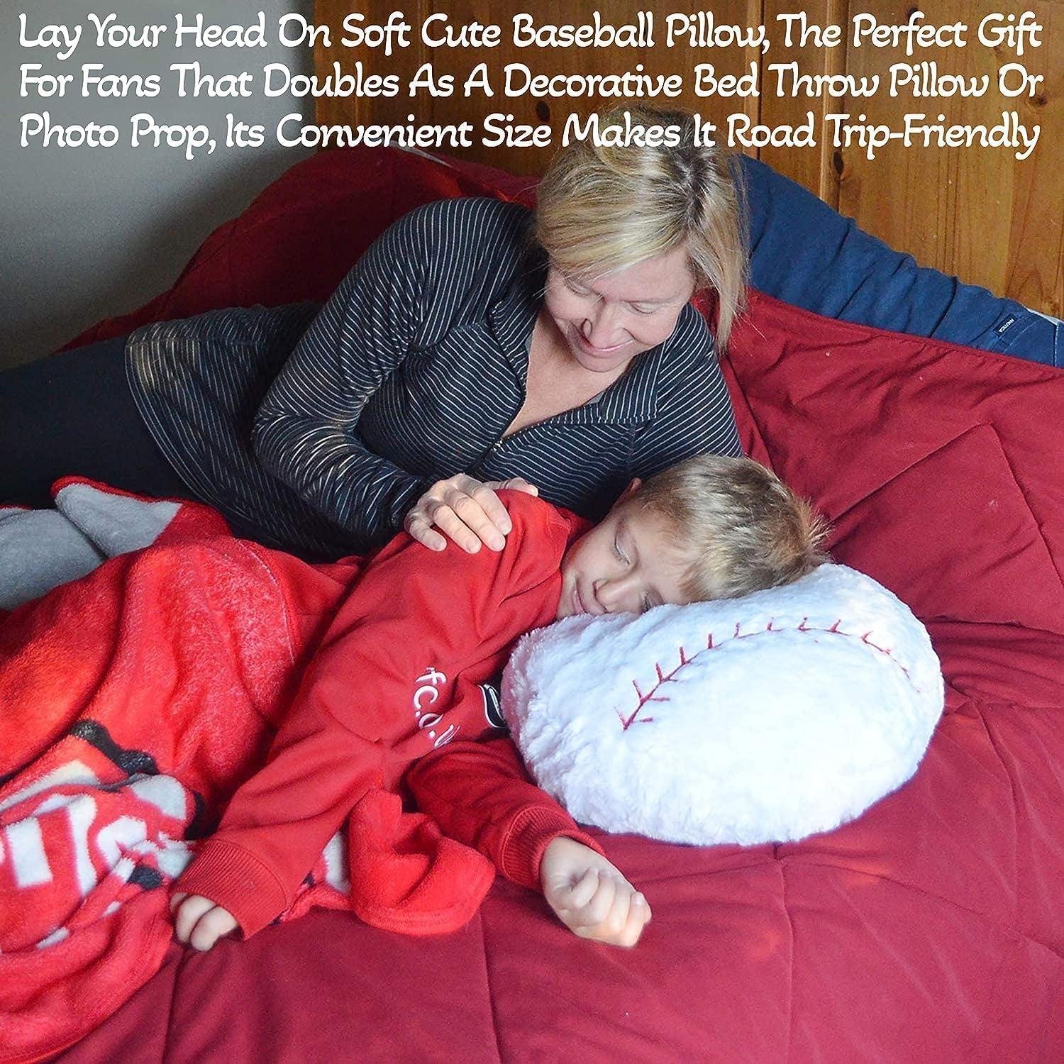 Almohada de béisbol de peluche CatchStar 45x45 cm para niños