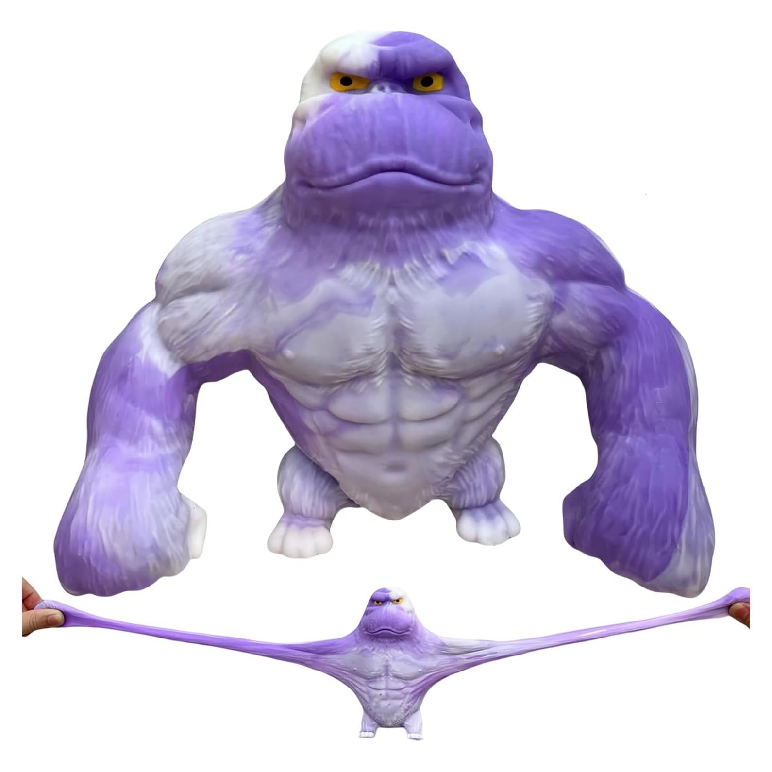 Juguete Antiestrés Gorila YHan Mediano Púrpura Aplastable