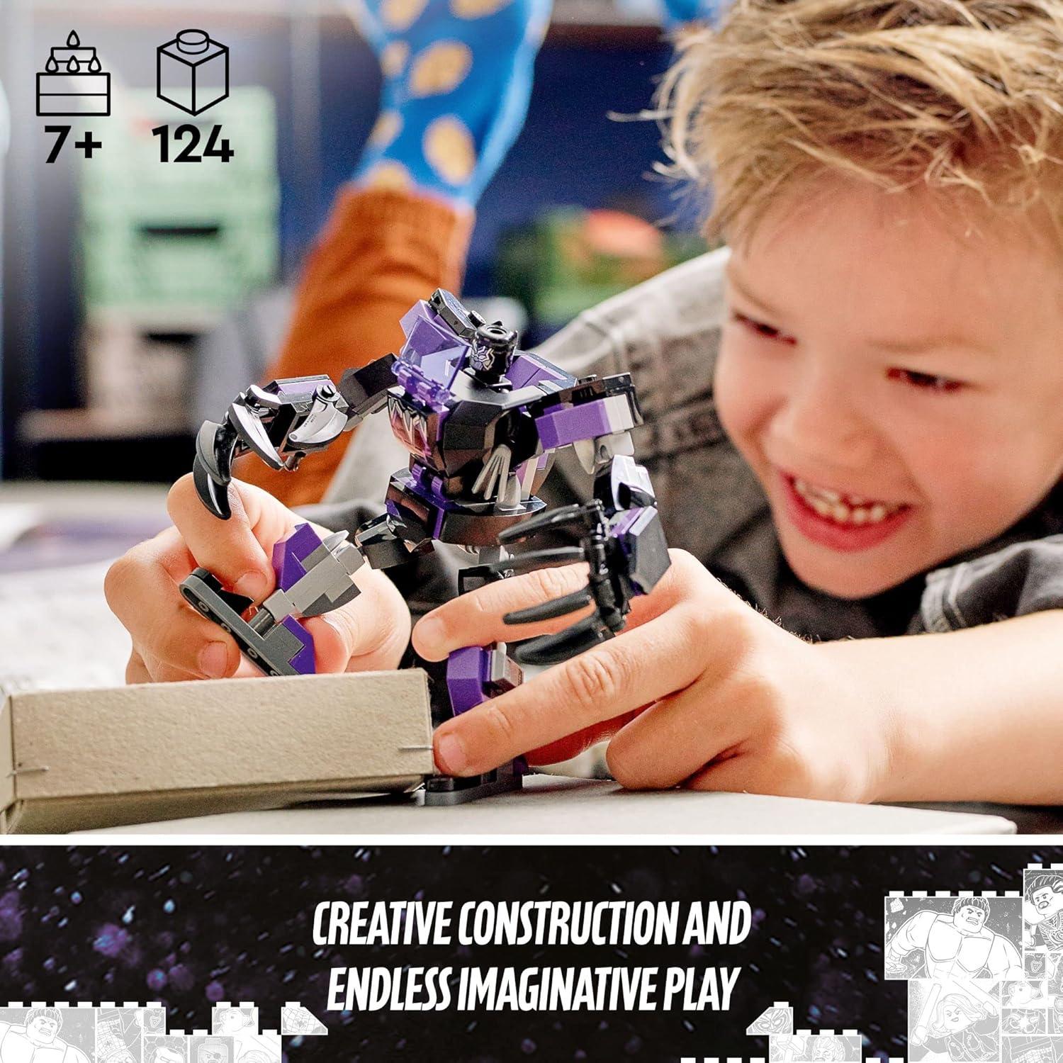LEGO Marvel Mech Black Panther 76204 - 124 Piezas para Niños 7+