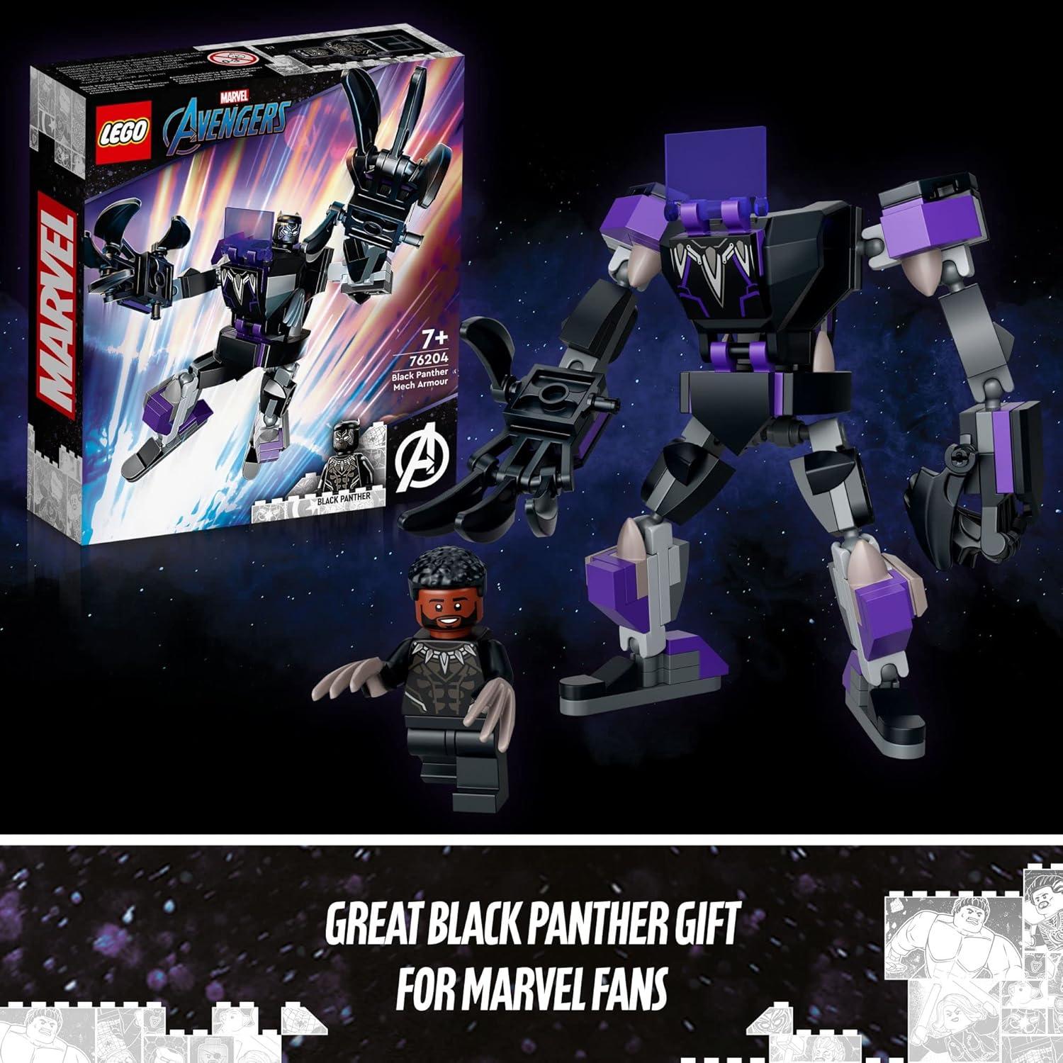 LEGO Marvel Mech Black Panther 76204 - 124 Piezas para Niños 7+