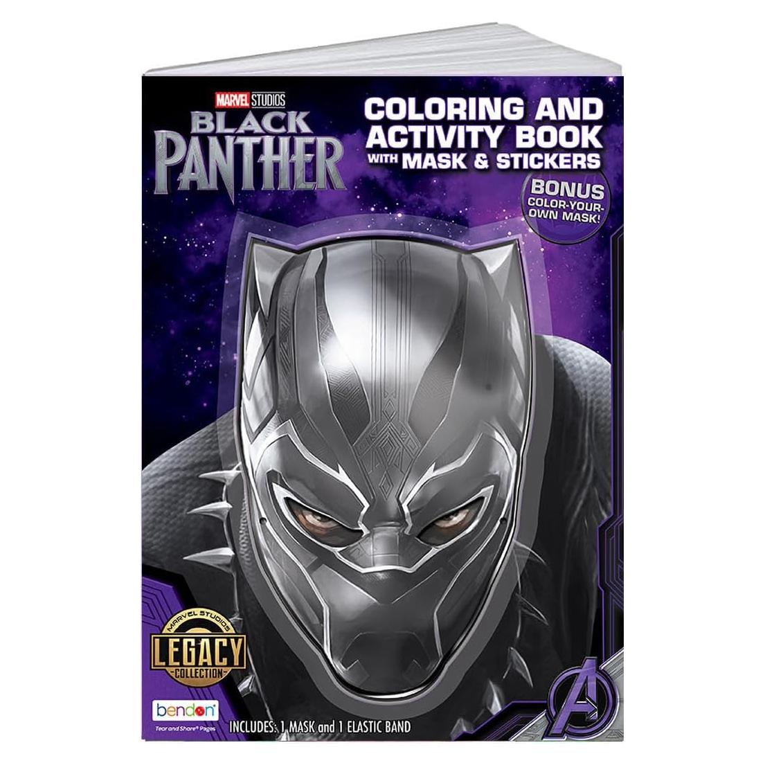 Libro para Colorear Pantera Negra + Máscara Elástica - Marvel