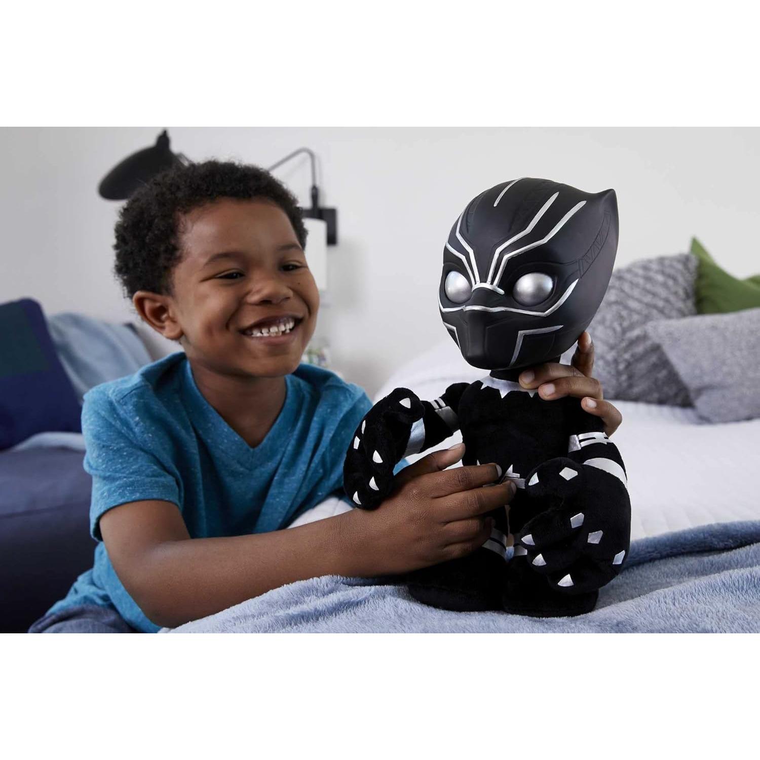Figura de peluche Black Panther Mattel 28 cm con luces y sonidos