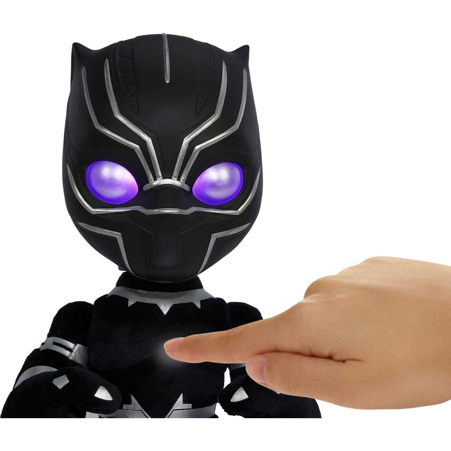 Figura de peluche Black Panther Mattel 28 cm con luces y sonidos