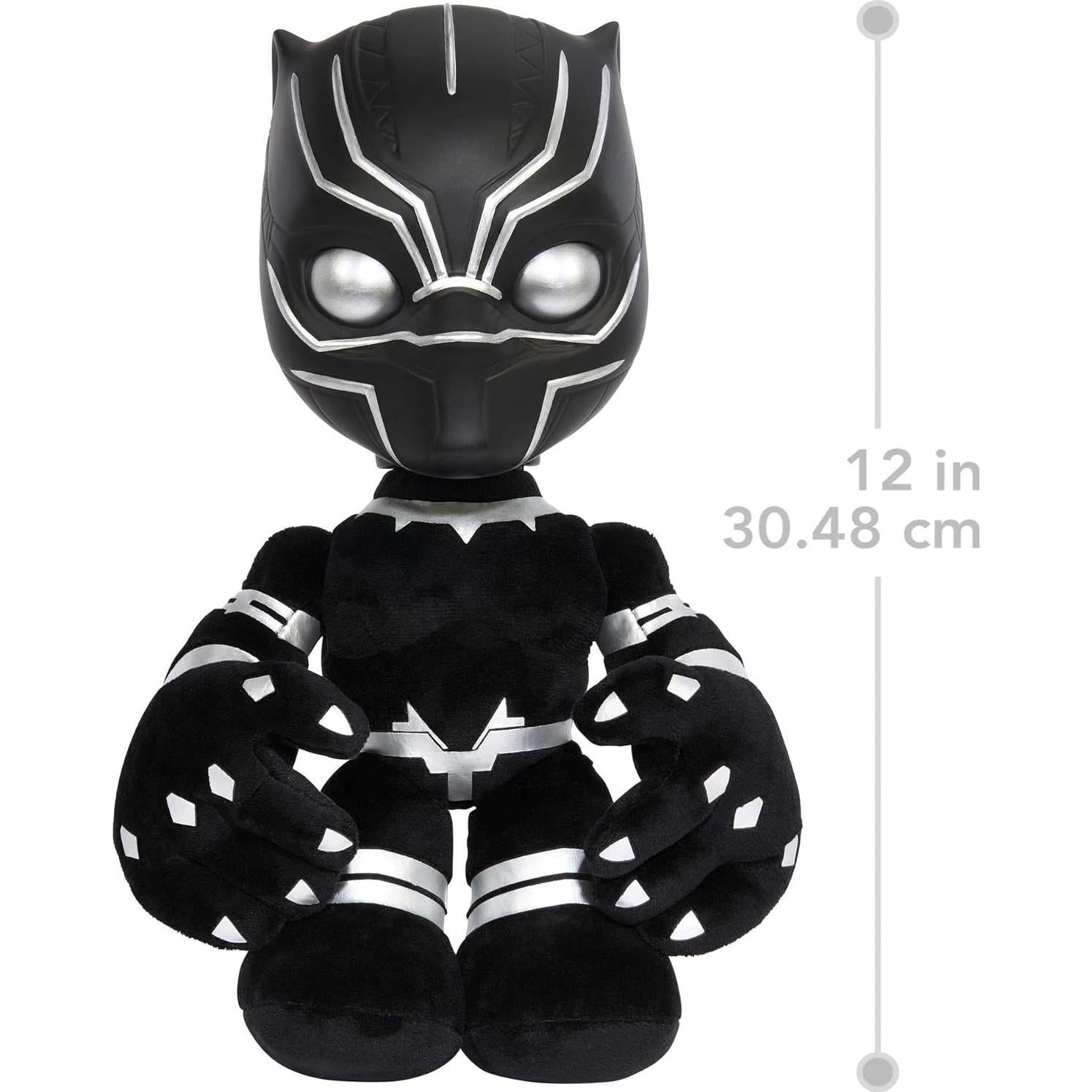 Figura de peluche Black Panther Mattel 28 cm con luces y sonidos