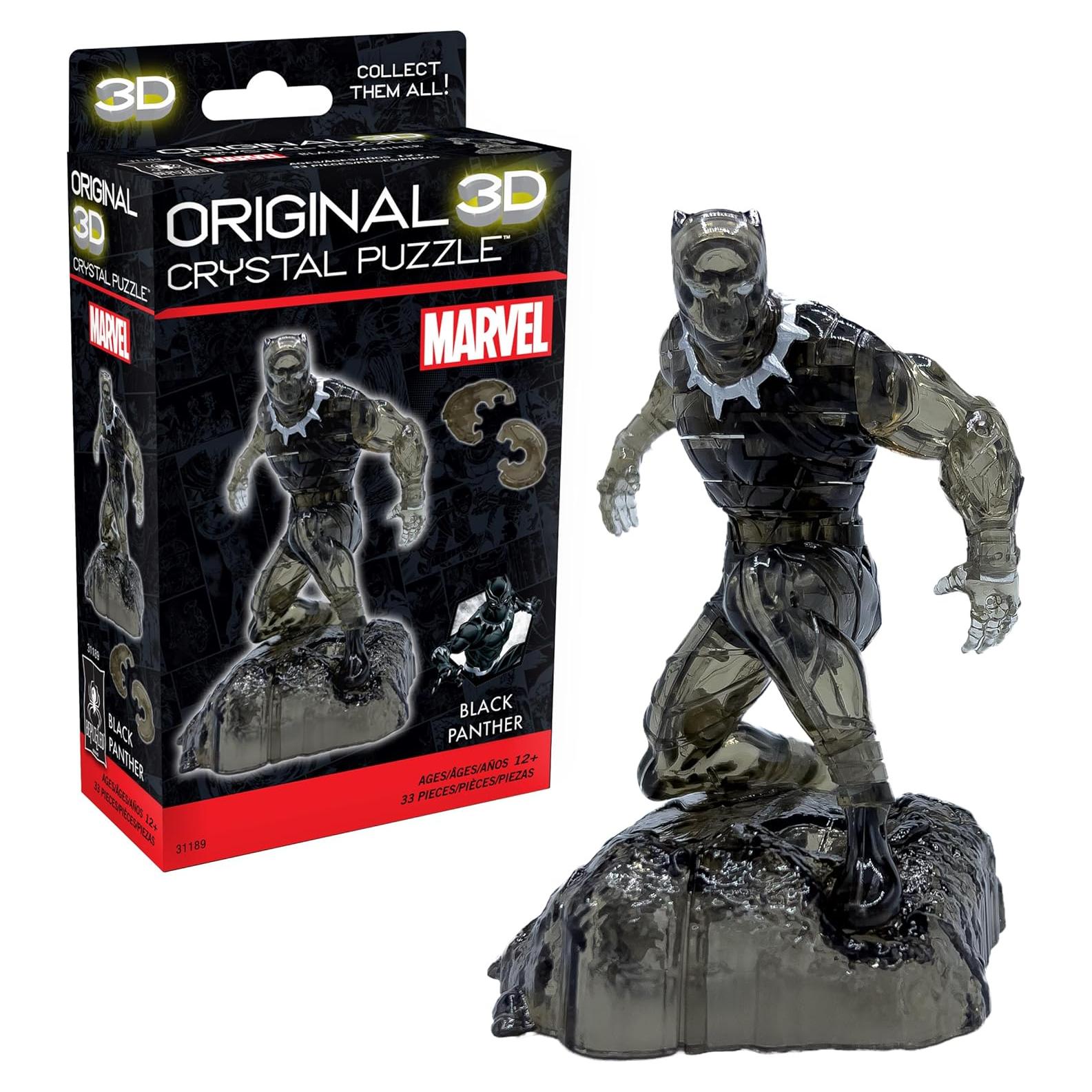 Rompecabezas 3D de Cristal BePuzzled Pantera Negra 14.6x9.5cm