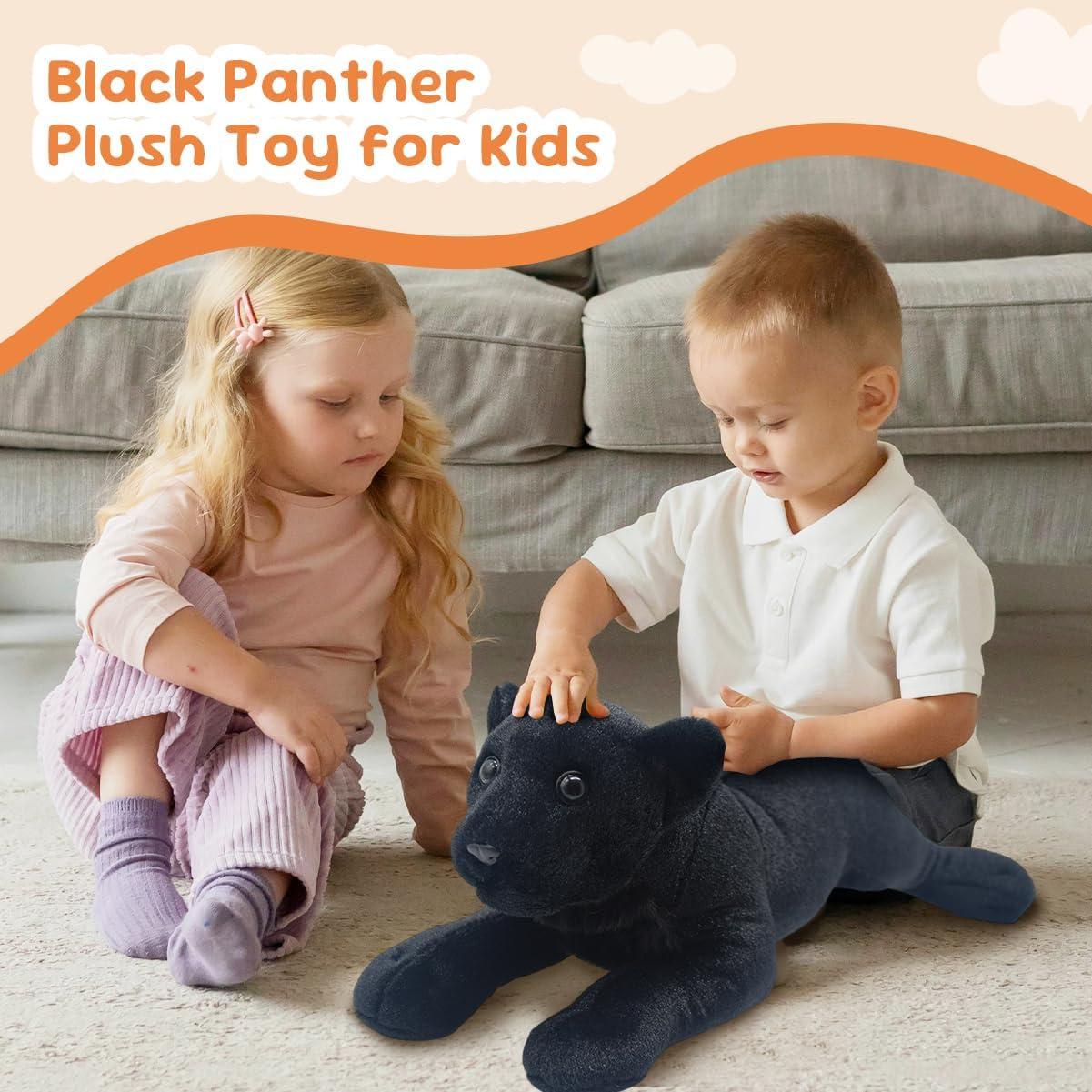 Animal de Peluche Pantera Negra Gisqis 40x18x20 cm