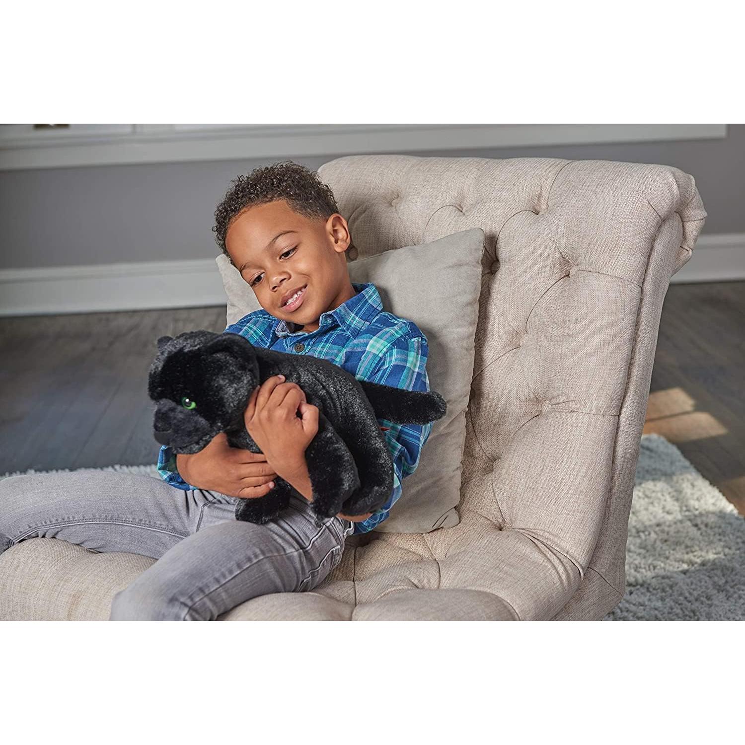 Jaguar Negro de Peluche Wild Republic 30 cm Relleno Ecológico