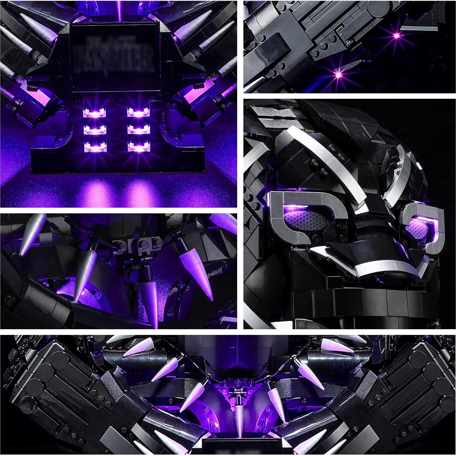Kit de Luz LED YEABRICKS para Lego 76215 Marvel Black Panther