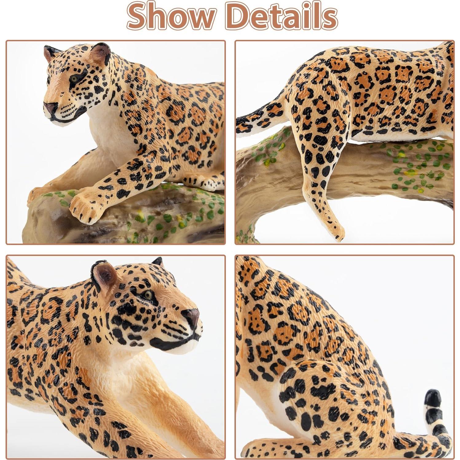 Juego de Figuras de Animales Jaguar TOYMANY 7PCS Realistas