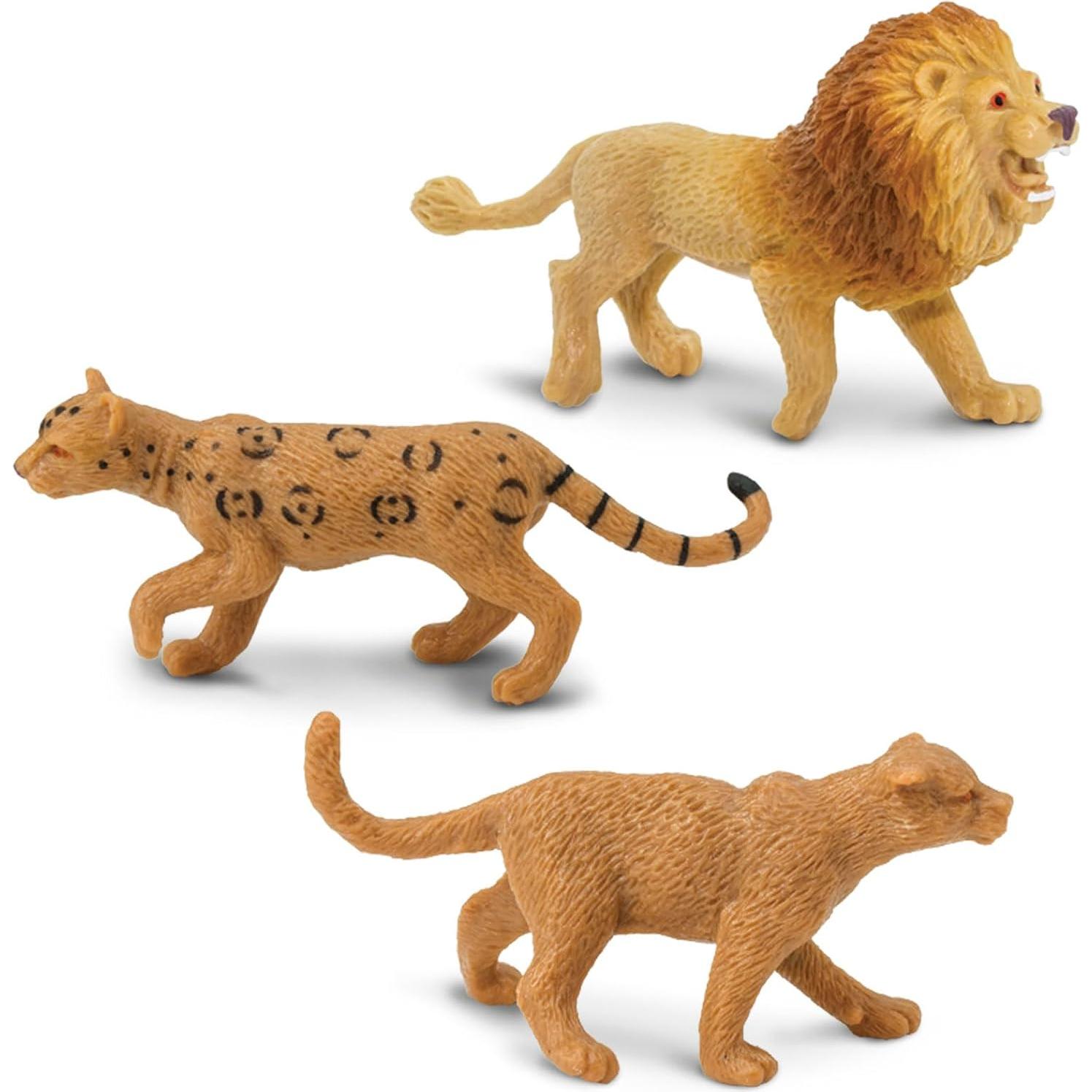 Safari Ltd. TOOB Grandes Gatos - 9 Mini Figuras Educativas