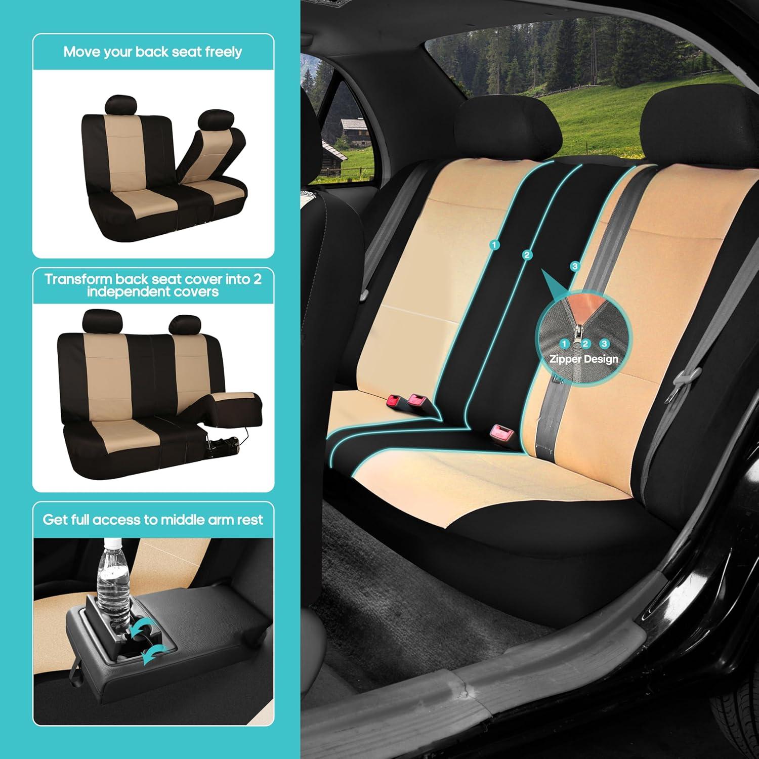 Funda de Asiento Completa FH Group Neopreno Impermeable 7 Asientos