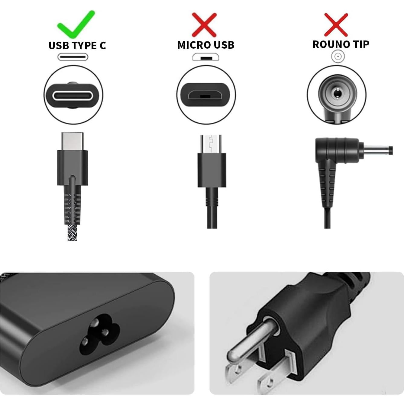 Cargador Laptop HP 65W USB-C Slim Adaptador de Poder