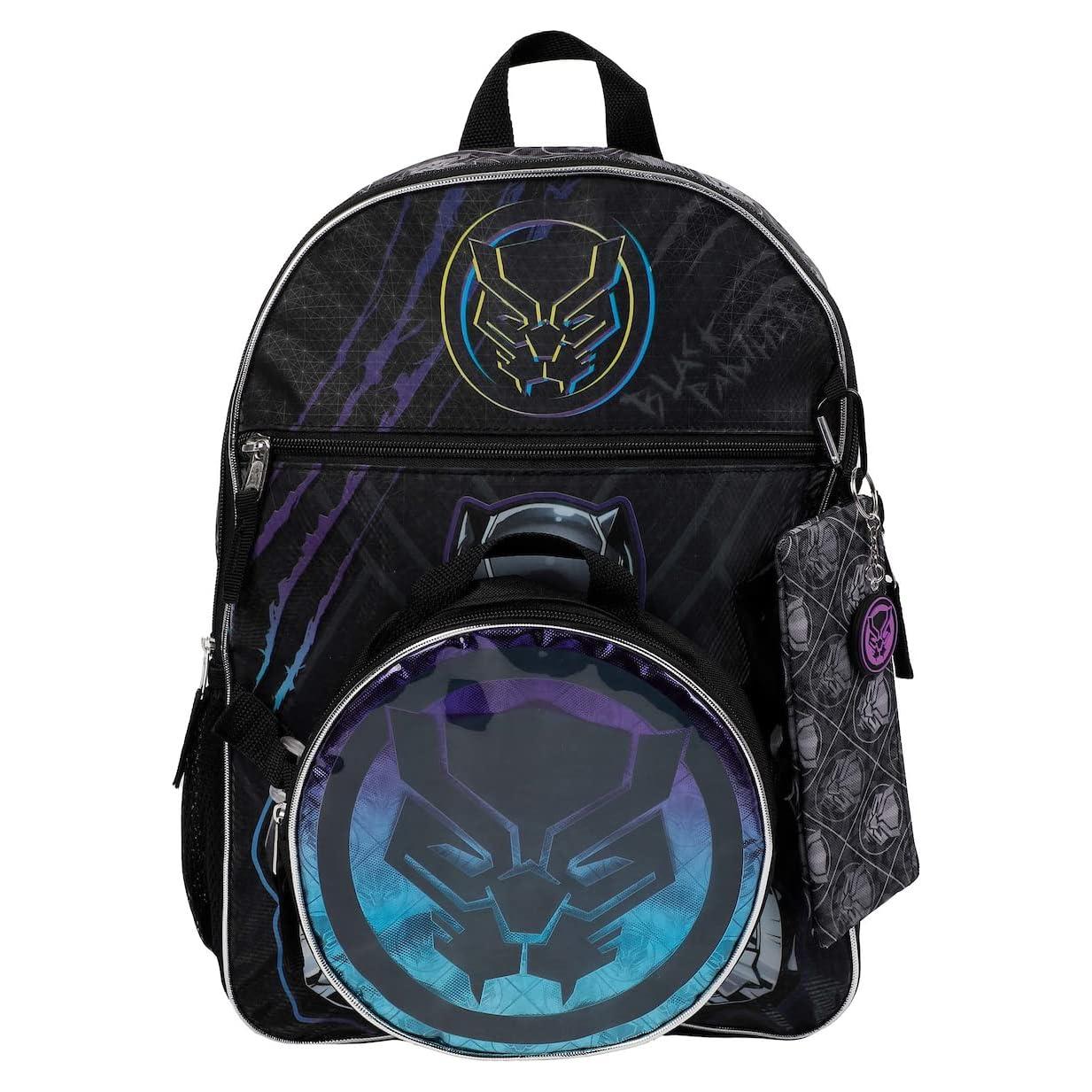 Conjunto de Mochila 5 Piezas Black Panther Marvel 40.64 cm
