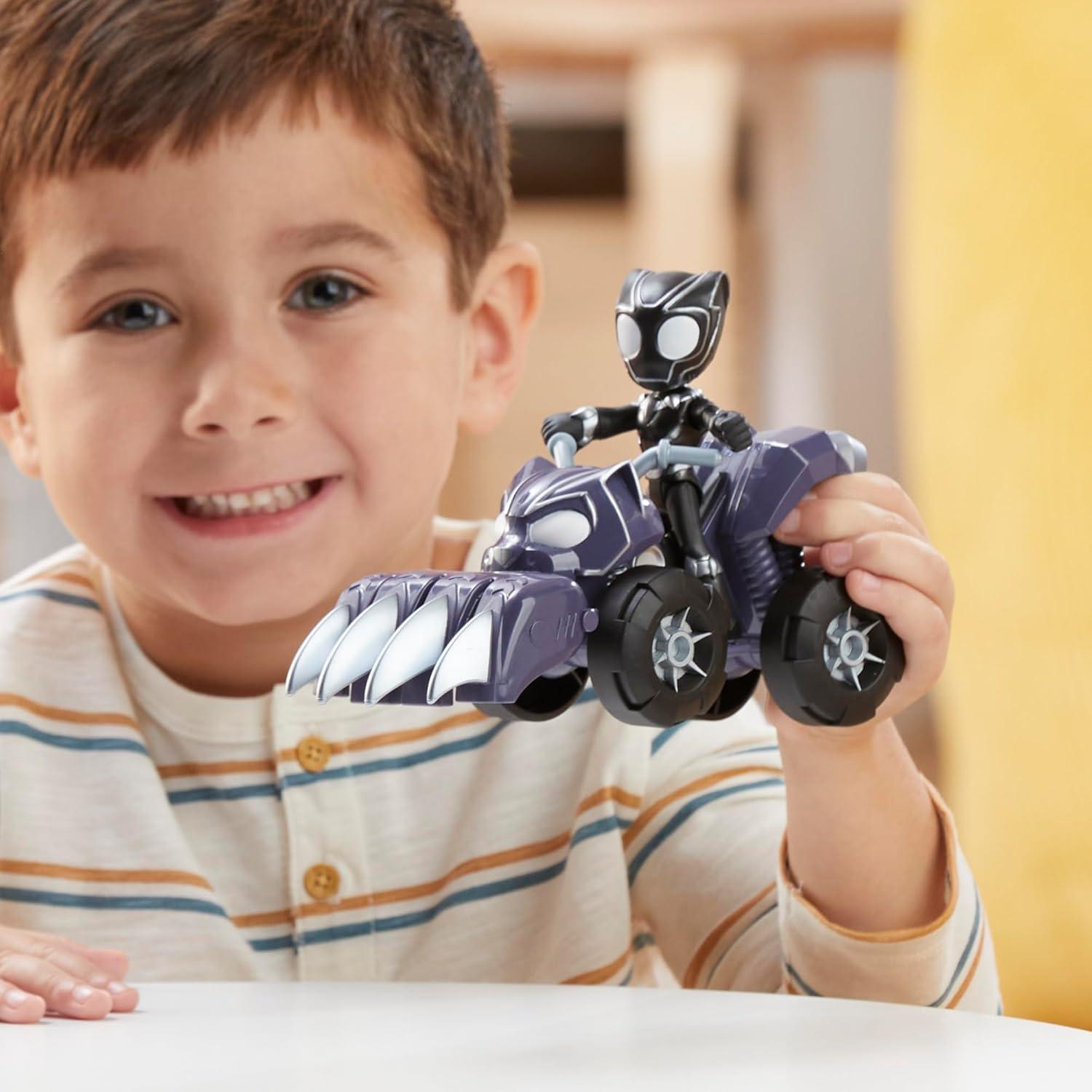 Set de Juguete Panther Patroller Marvel con Figura Pantera Negra