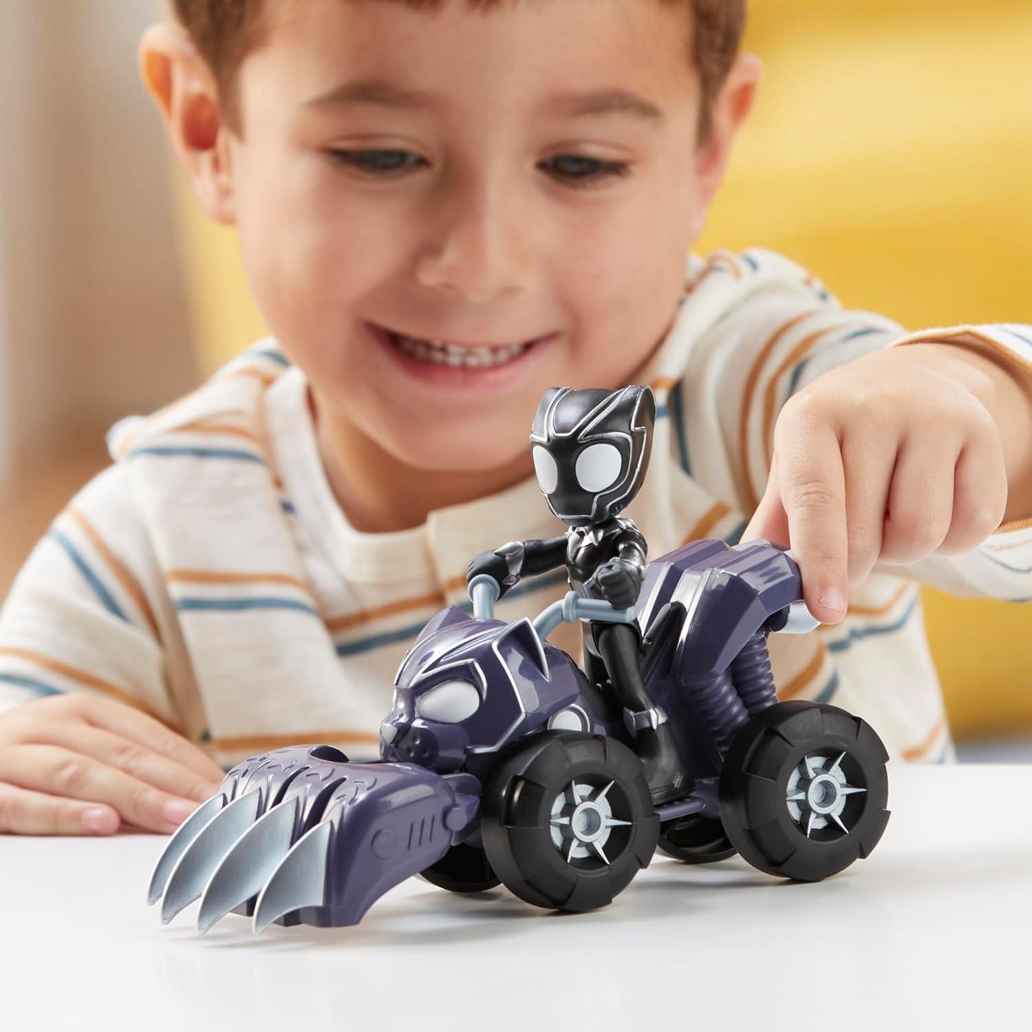 Set de Juguete Panther Patroller Marvel con Figura Pantera Negra