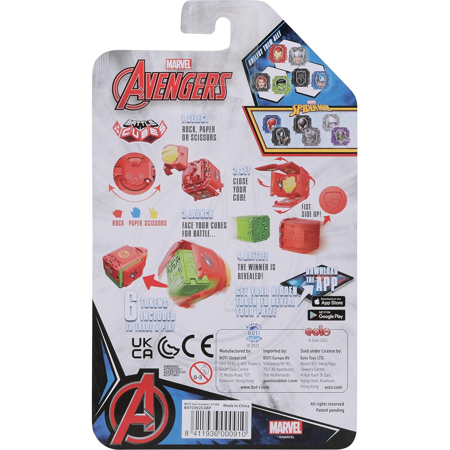 Cubos de Batalla Marvel Eolo Toys - Capitán América vs Pantera Negra