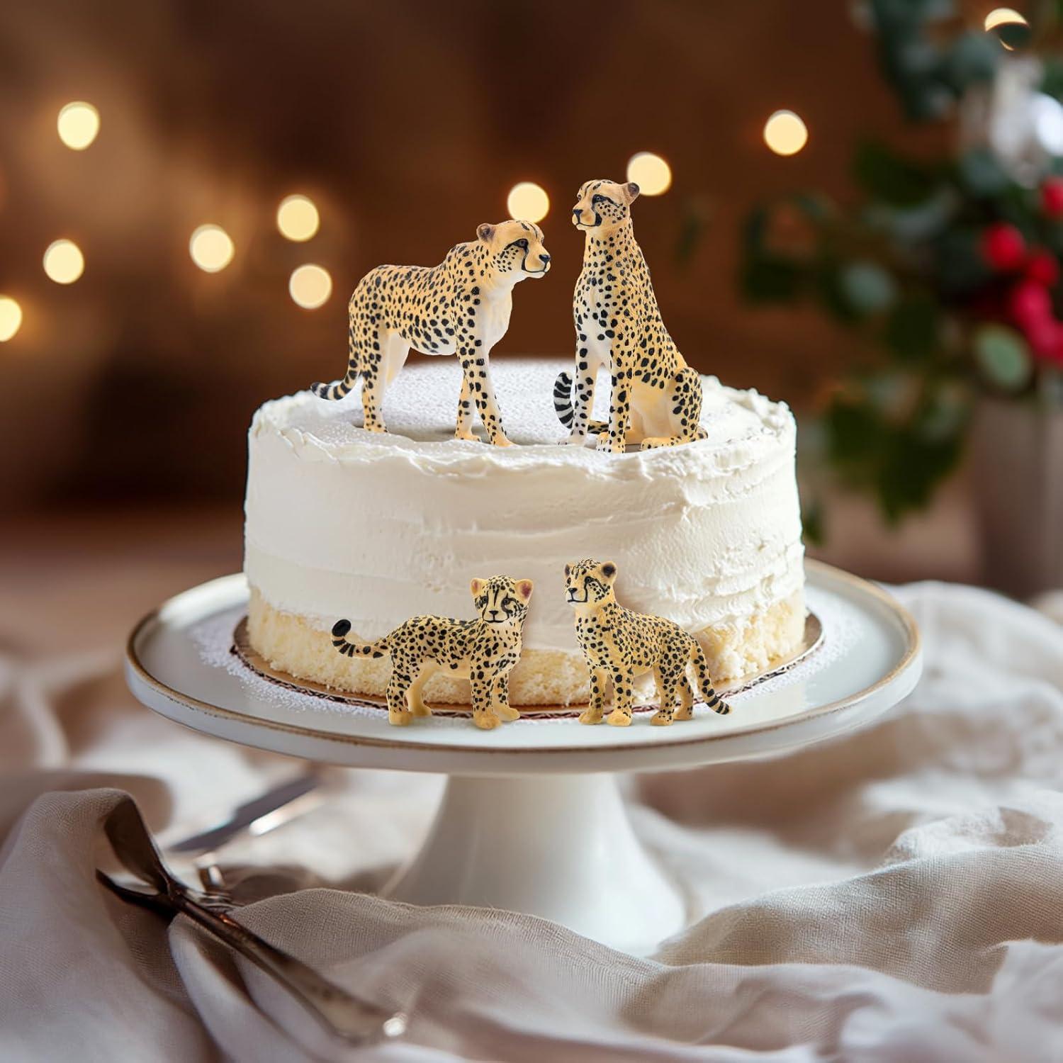 Conjunto de Figuras de Guepardo Toymany 8PCS Realista