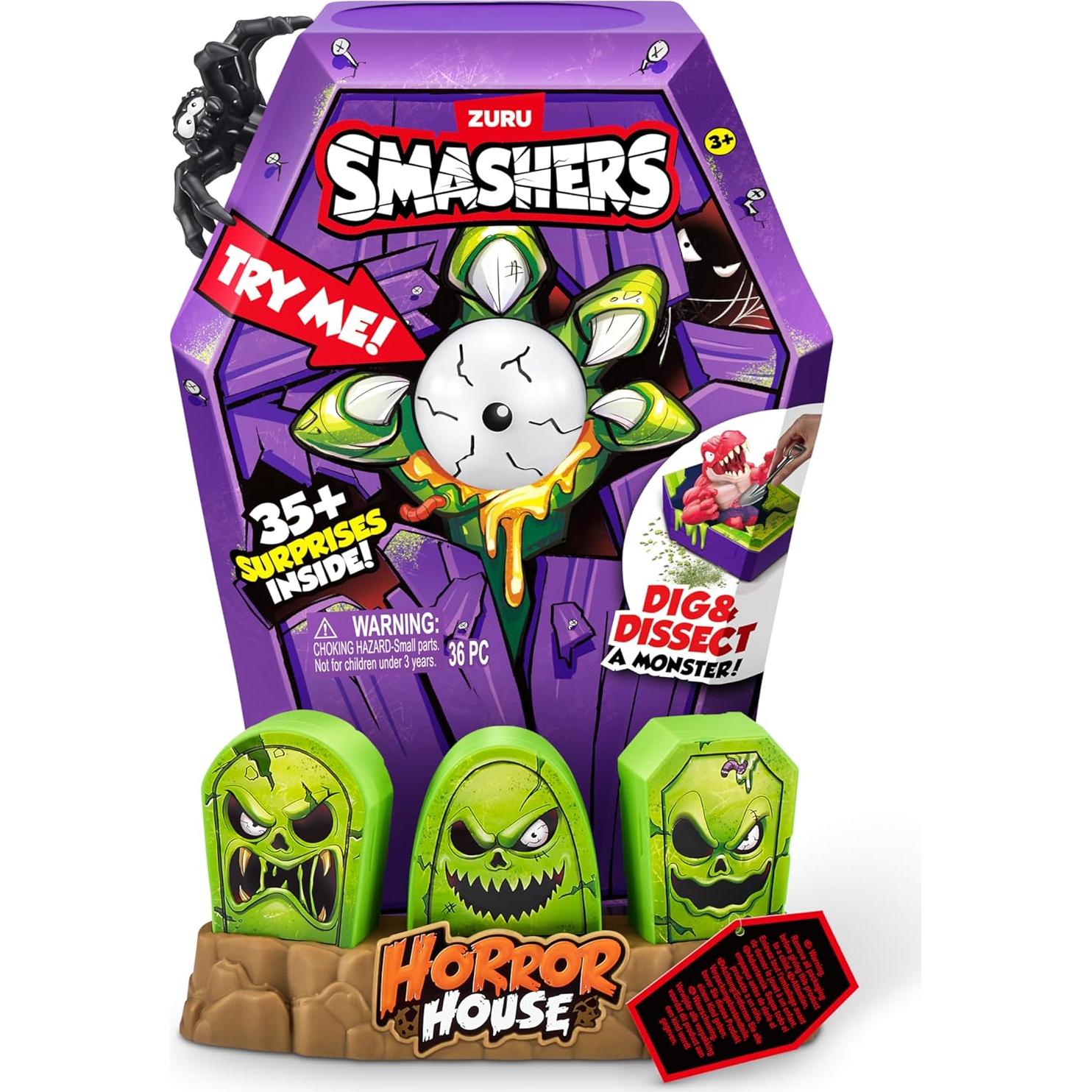 Smashers Mega Horror House ZURU - Juguete Interactivo 35 Sorpresas