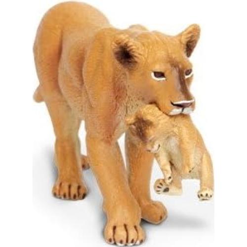 Figura de leona con cachorro Safari Ltd 15.4 cm juguete educativo