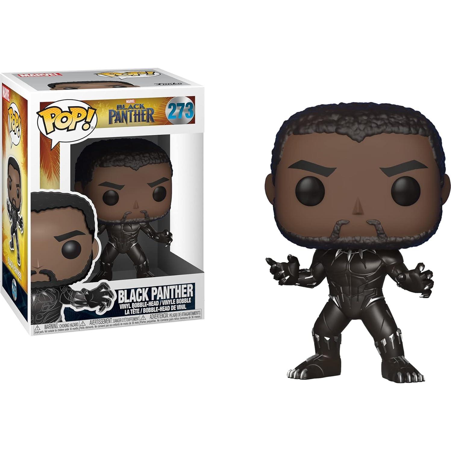 Figura Funko Pop! Pantera Negra Sin Máscara 9.5 cm - Marvel