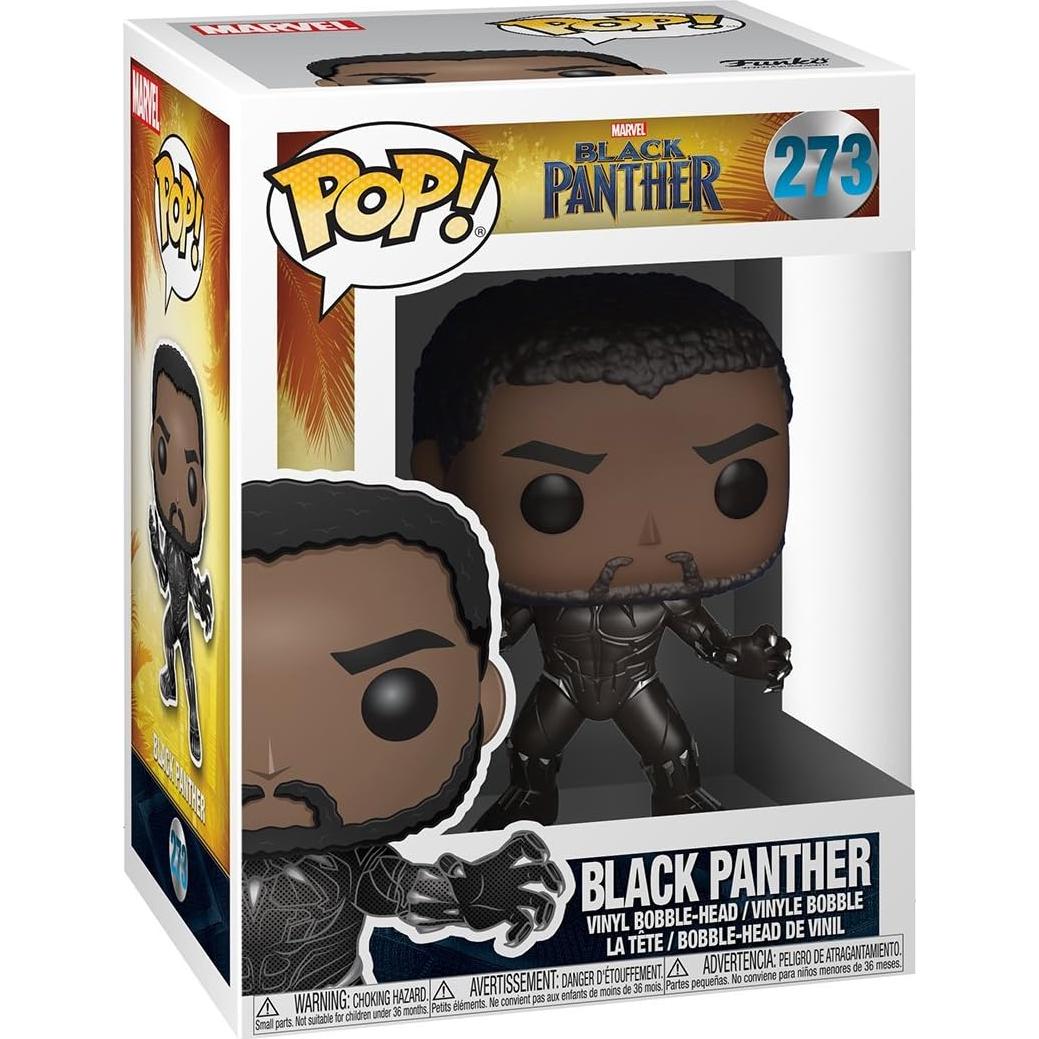 Figura Funko Pop! Pantera Negra Sin Máscara 9.5 cm - Marvel