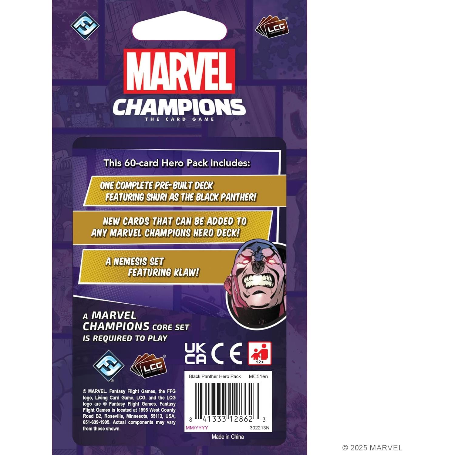 Paquete de Héroe Black Panther Shuri - Marvel Champions - Juego de Estrategia