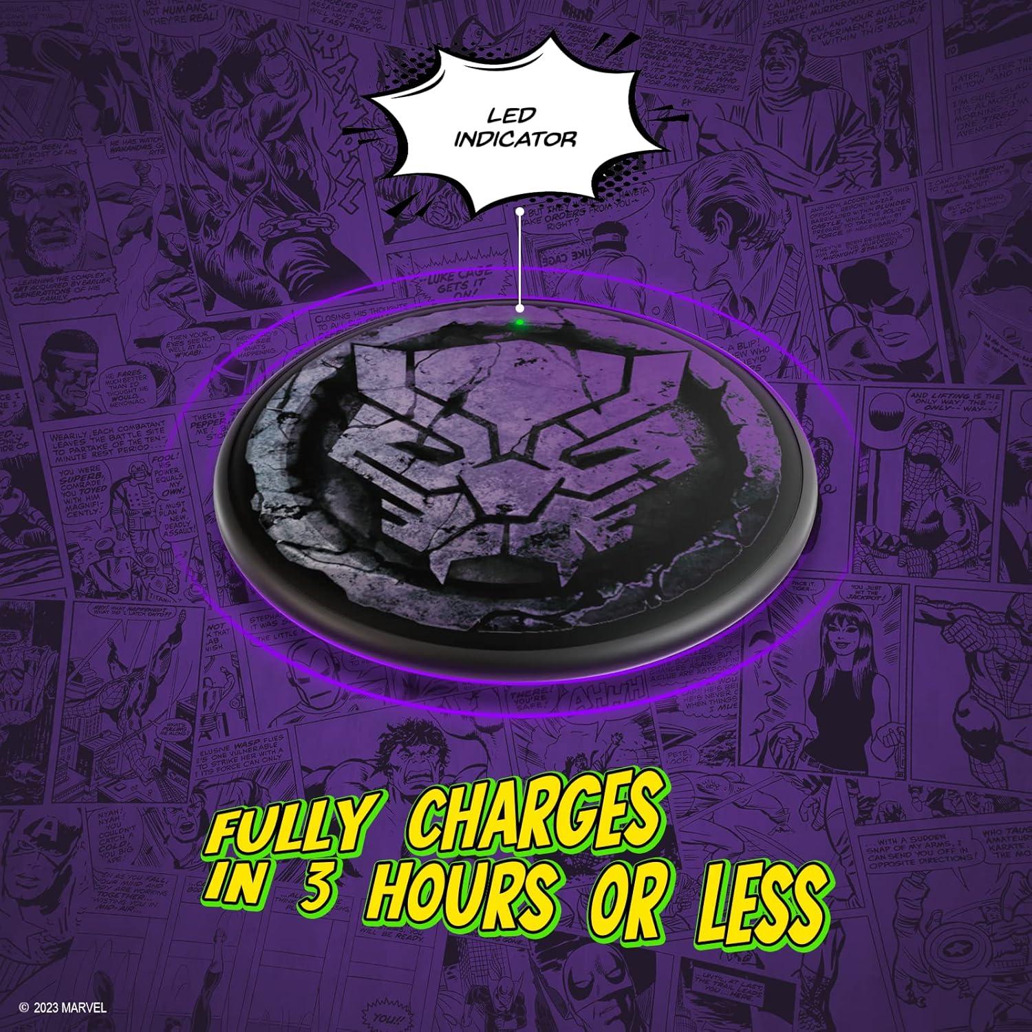 Base de Carga Inalámbrica Marvel Avengers Black Panther 10W