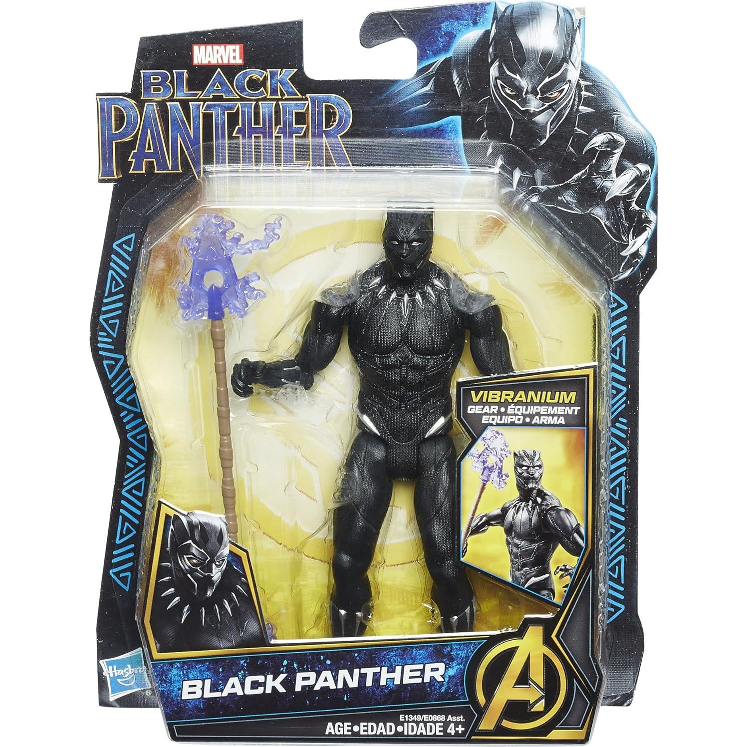 Figura Pantera Negra 15.24 cm Hasbro E1349 con accesorio