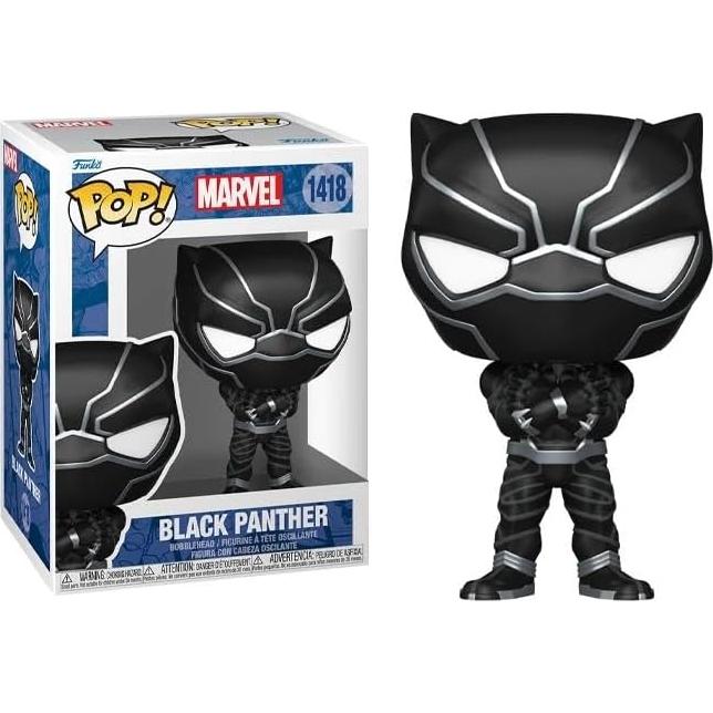 Figura de Vinilo POP Black Panther Funko 9.53 cm con Protector
