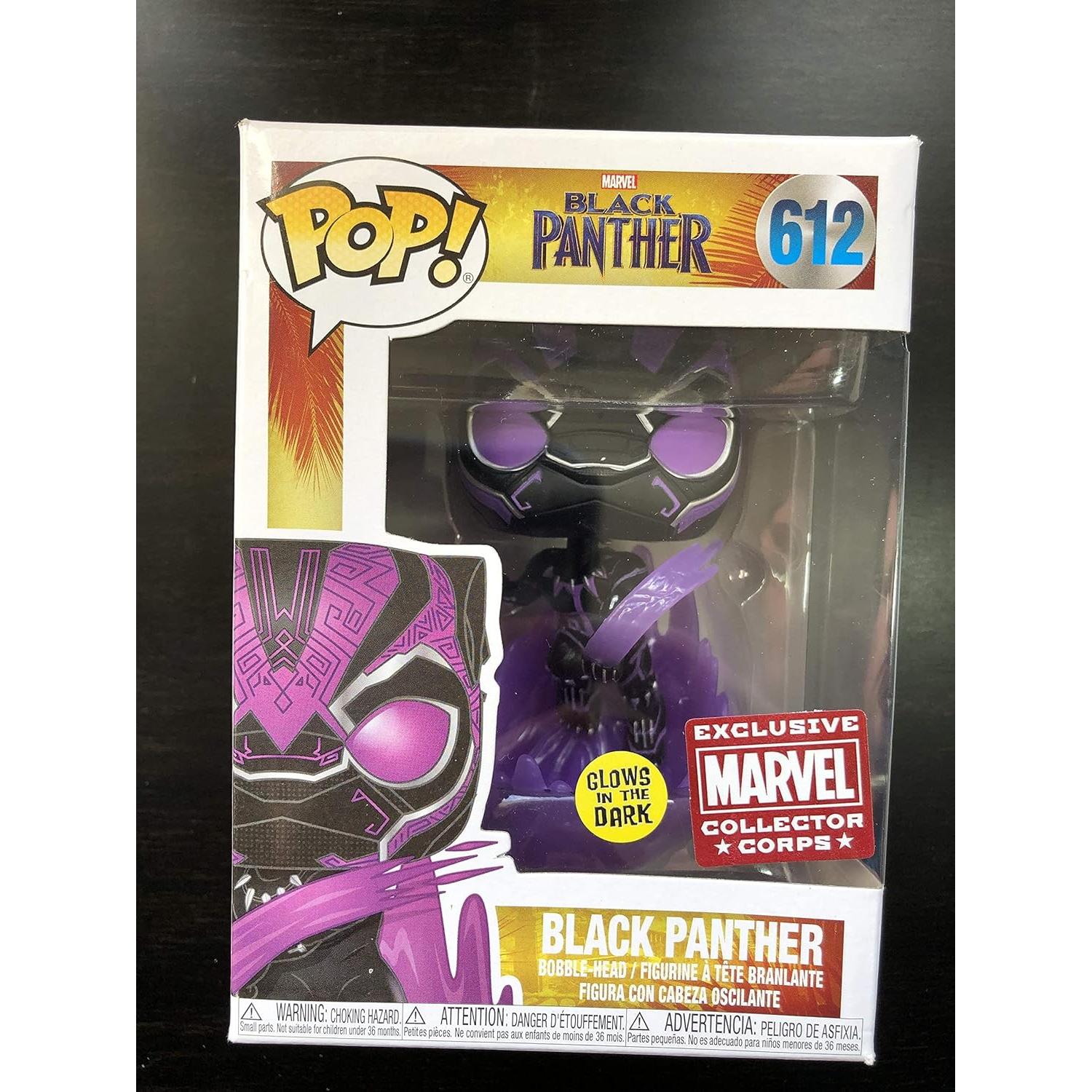 Funko Pop Marvel Pantera Negra 612 Collector Corps Exclusivo
