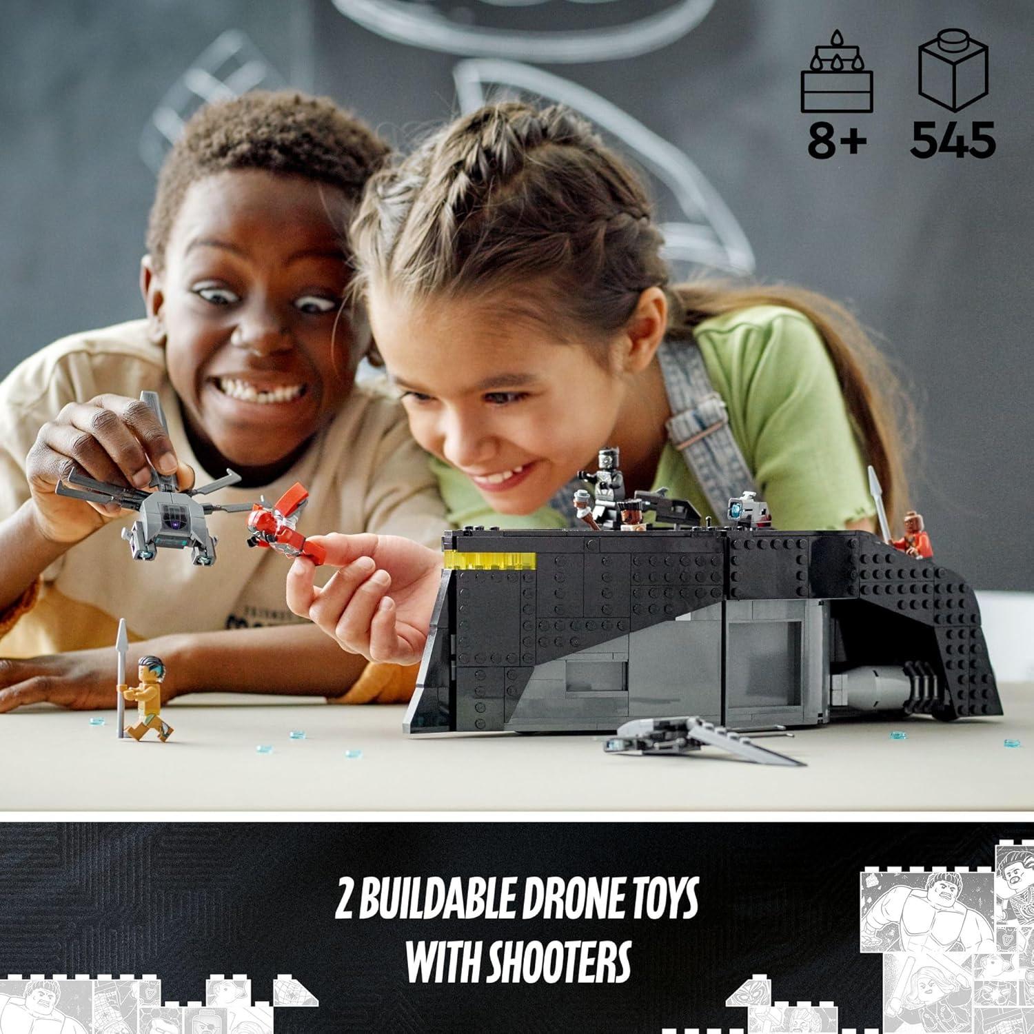 LEGO Pantera Negra: Guerra en el Agua 76214 - Barco y Drones