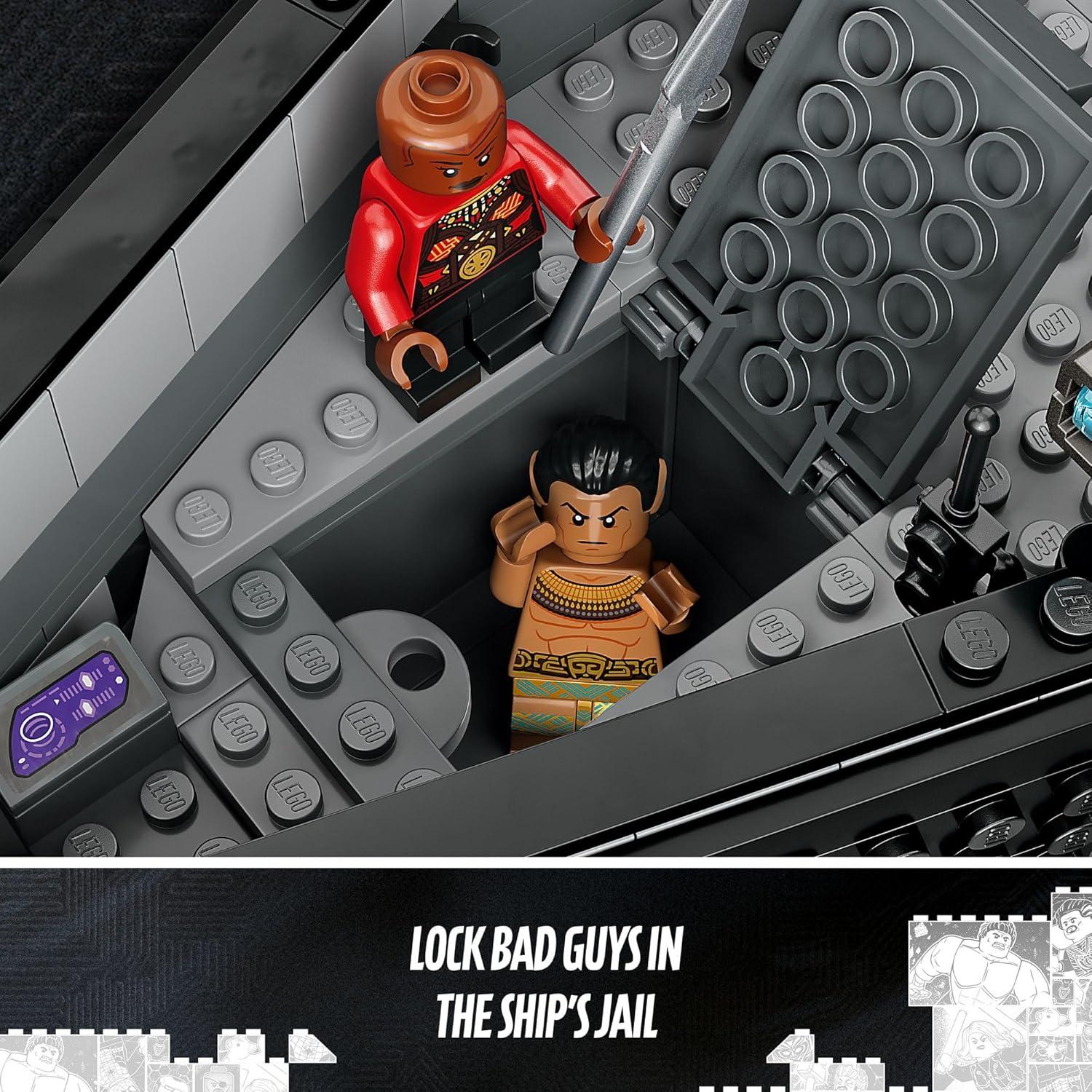 LEGO Pantera Negra: Guerra en el Agua 76214 - Barco y Drones