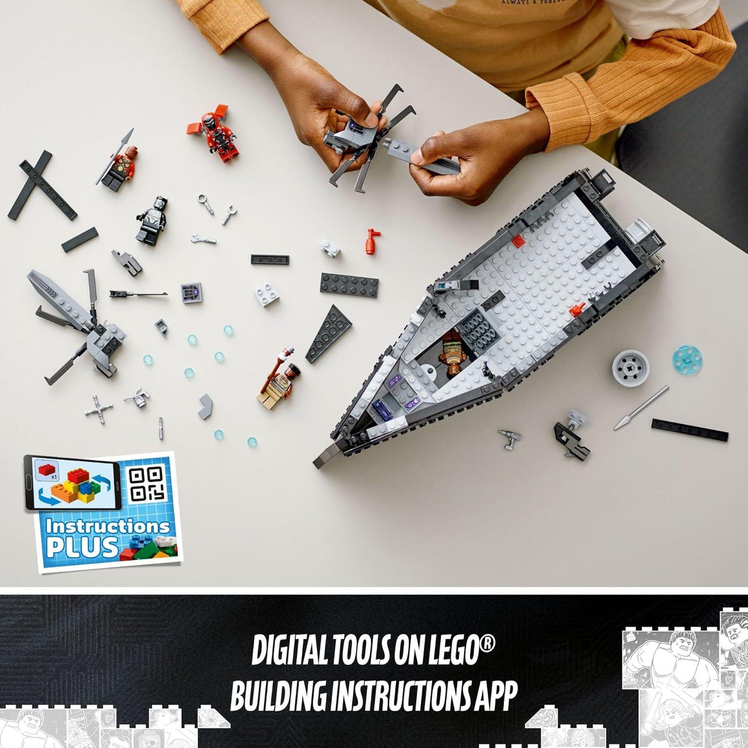 LEGO Pantera Negra: Guerra en el Agua 76214 - Barco y Drones