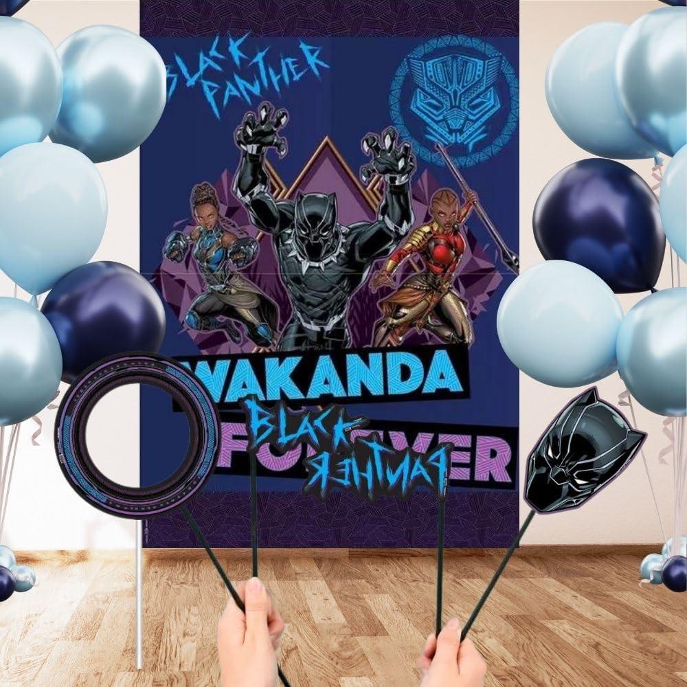 Decoración Multicolor Pantera Negra Amscan 2.06 m x 1.43 m