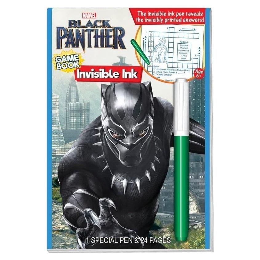 Libro de Juegos Black Panther Marvel con Tinta Invisible