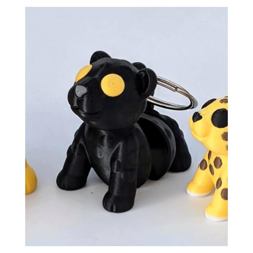Juguete Articulado Antiestrés 3D Miniaturas de Tofer - Pantera Negra