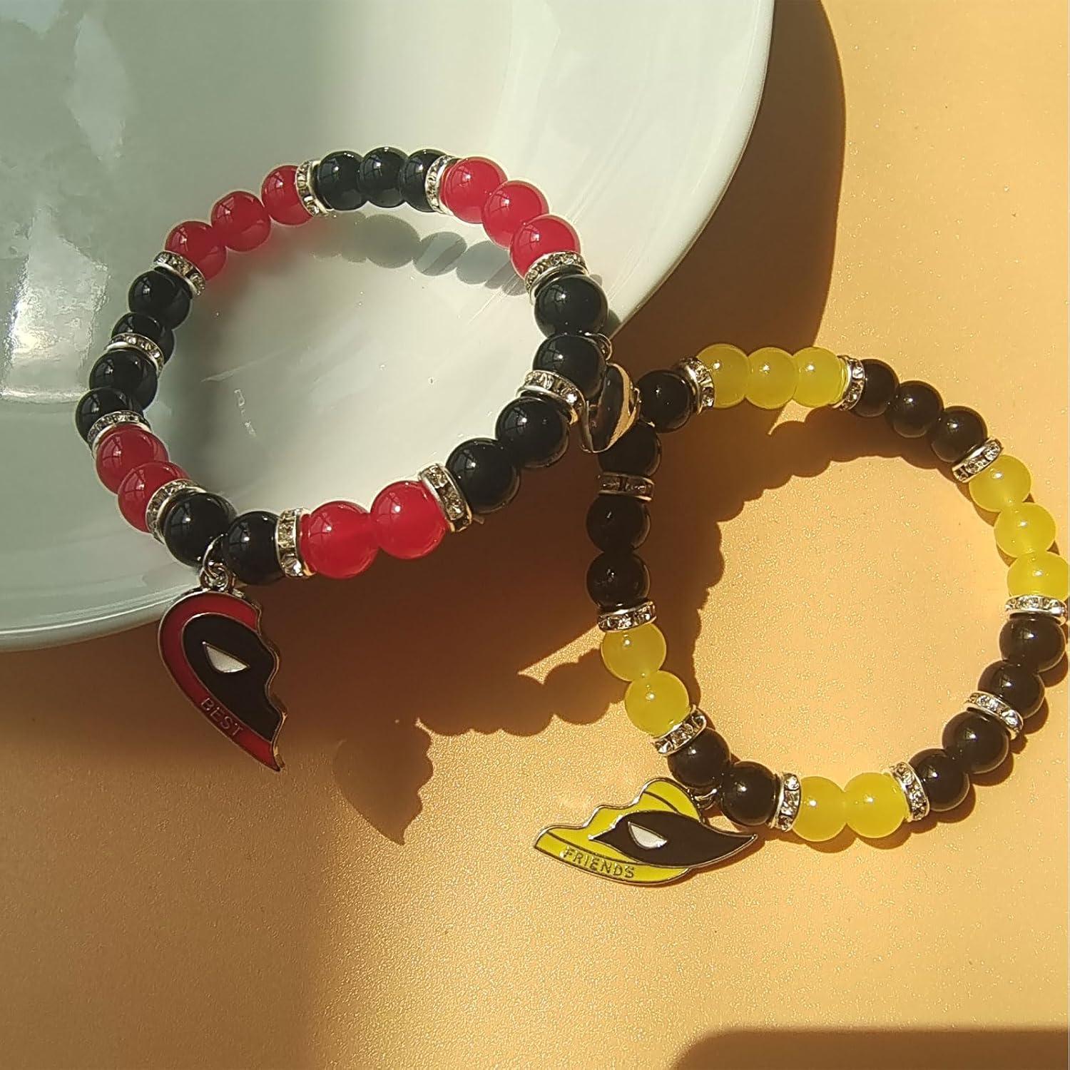 Pulseras de Amistad Deadpool y Wolverine ZQOSKXOMR 17.78 cm