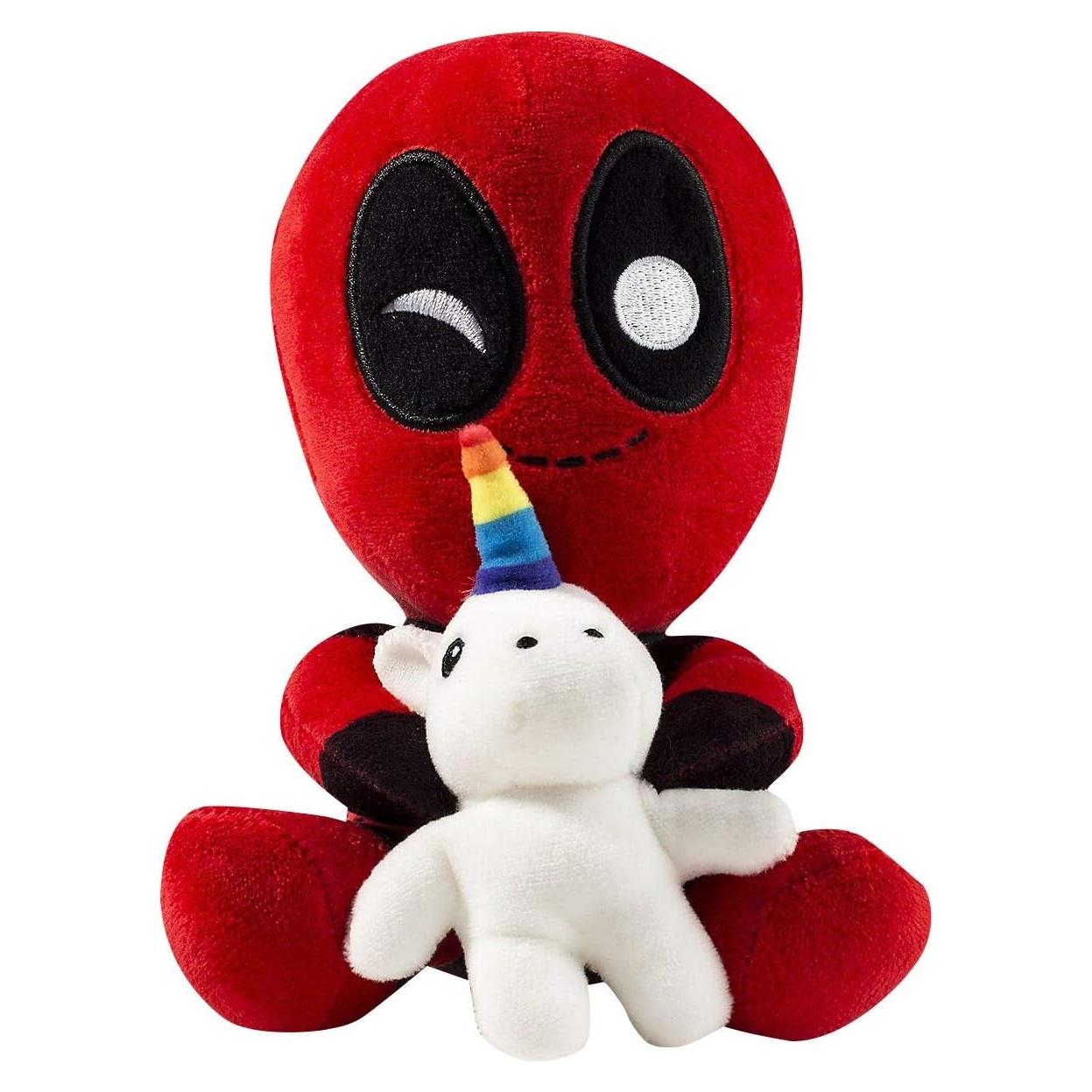 Muñeco Plush Deadpool Montando Unicornio Kidrobot 17 cm