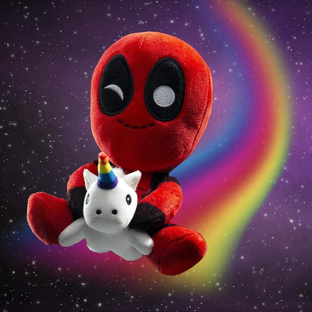 Muñeco Plush Deadpool Montando Unicornio Kidrobot 17 cm