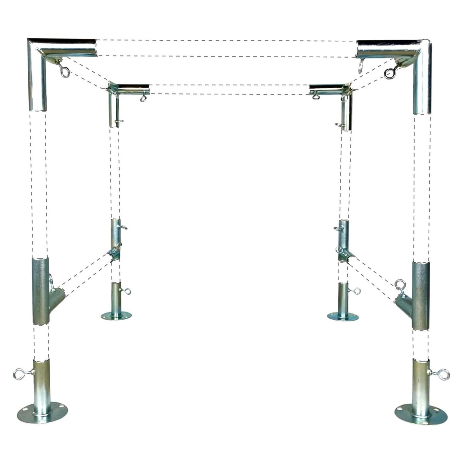 Conexiones para Carpa EZ Travel 1" con Soportes Horizontales