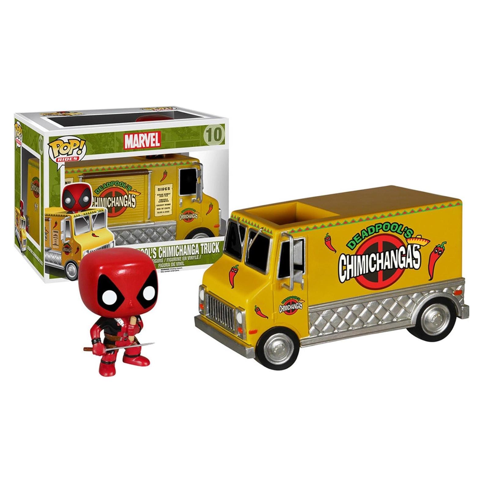 Figurita de Acción Funko Pop Rides Deadpool Camión Chimichangas