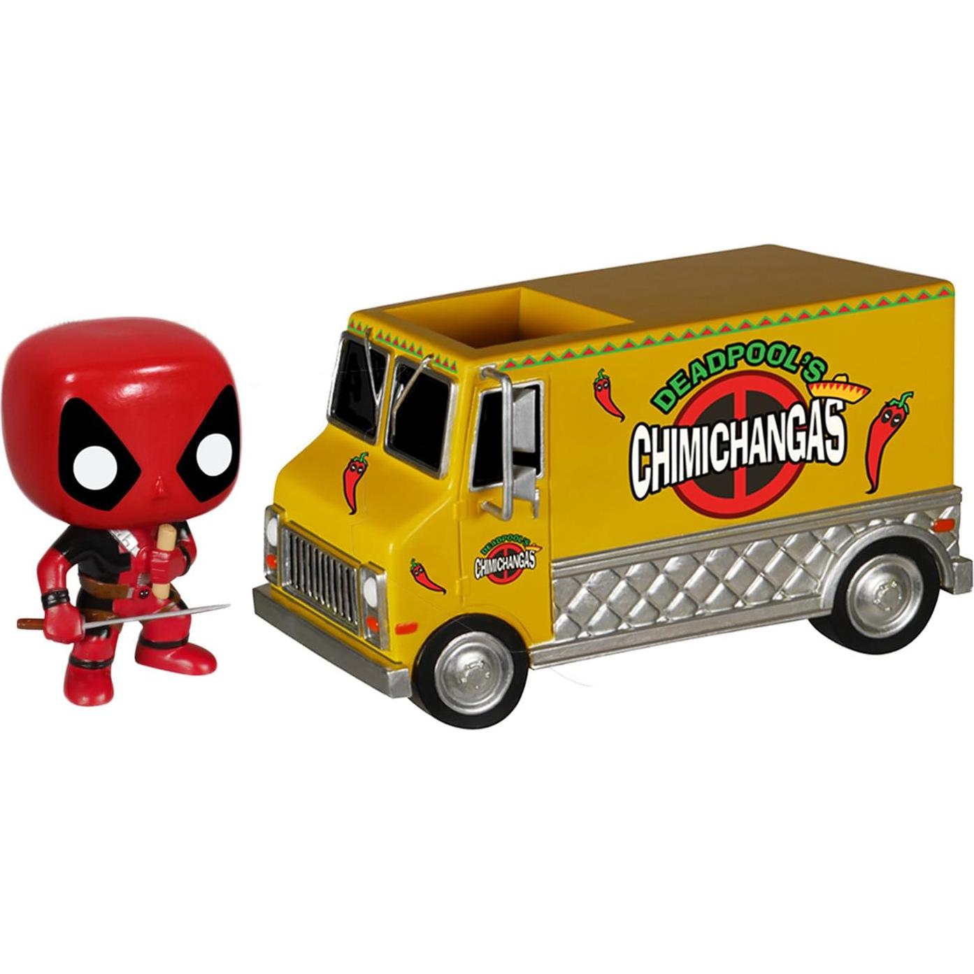 Figurita de Acción Funko Pop Rides Deadpool Camión Chimichangas