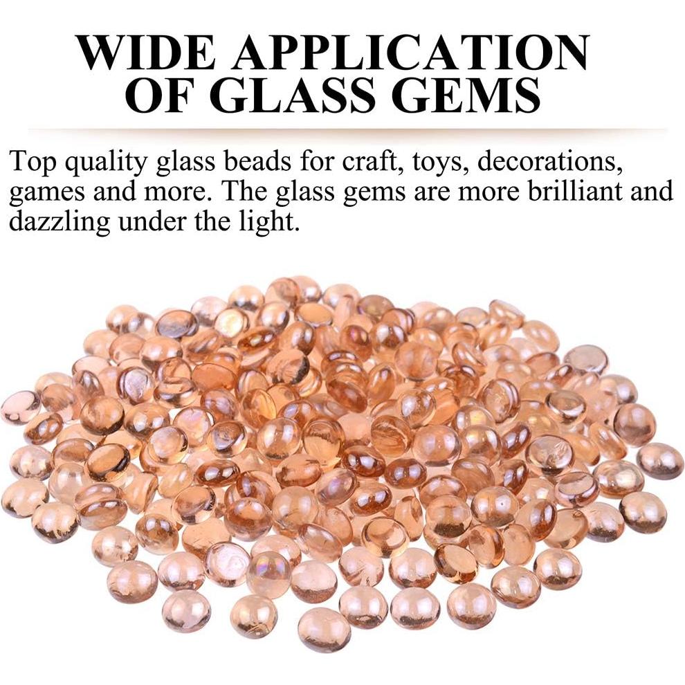 Gemas de Vidrio KINGOU Rosa 14-16 mm para Decoración