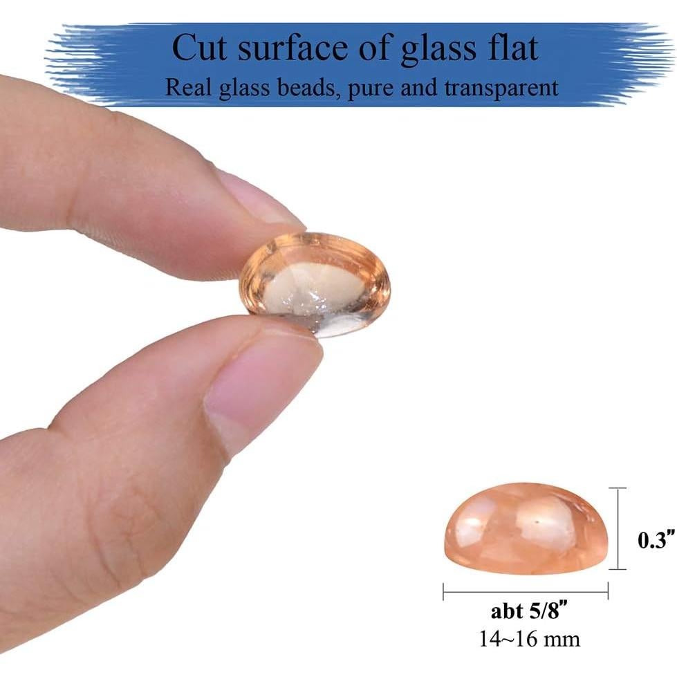 Gemas de Vidrio KINGOU Rosa 14-16 mm para Decoración