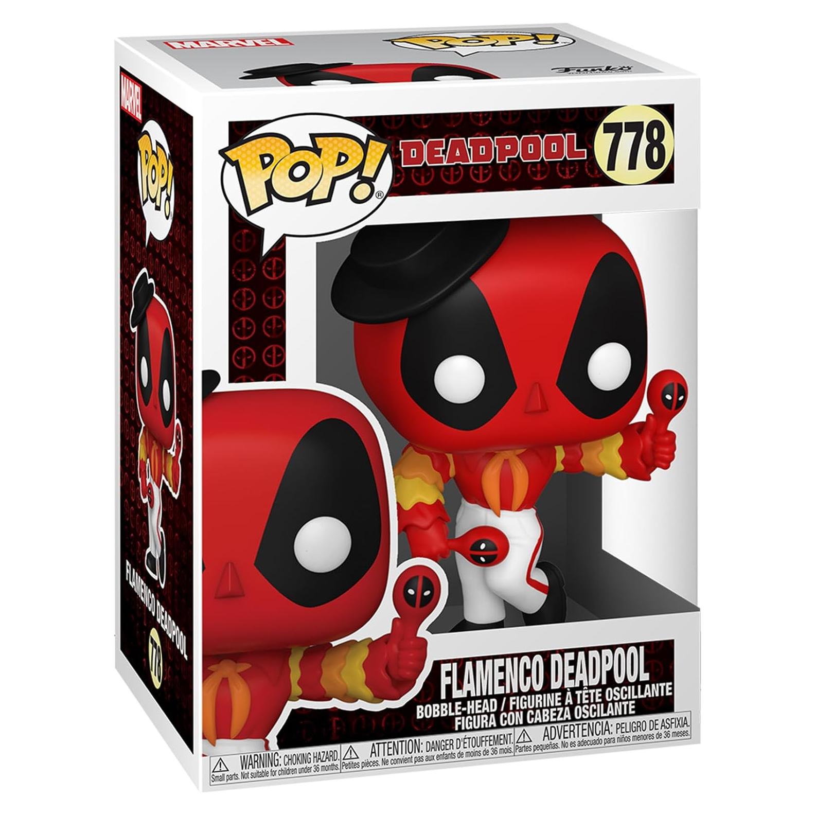 Figura de Juguete Funko POP Deadpool 30th Flamenco 9.5 cm